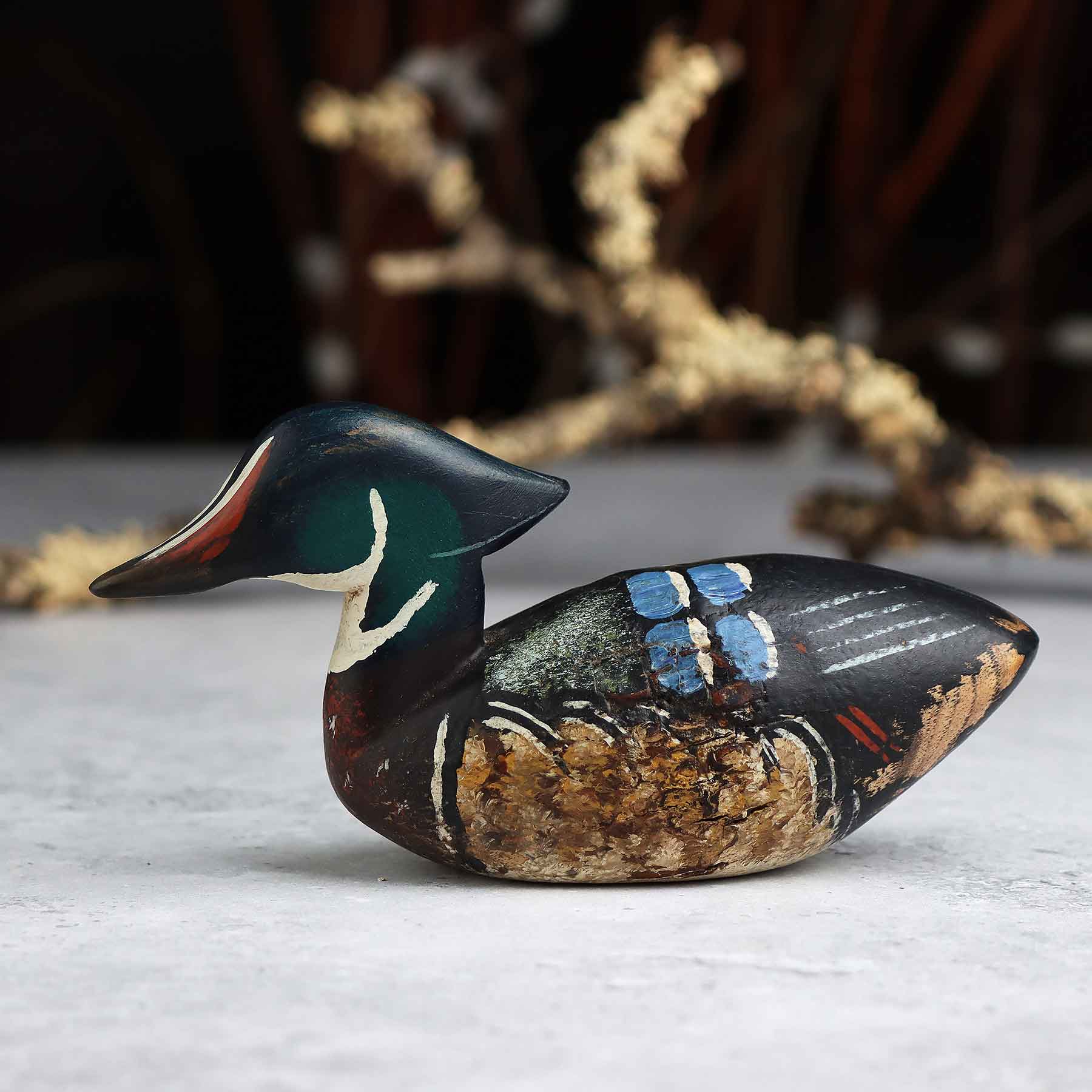 Mini Wood Duck Decoy