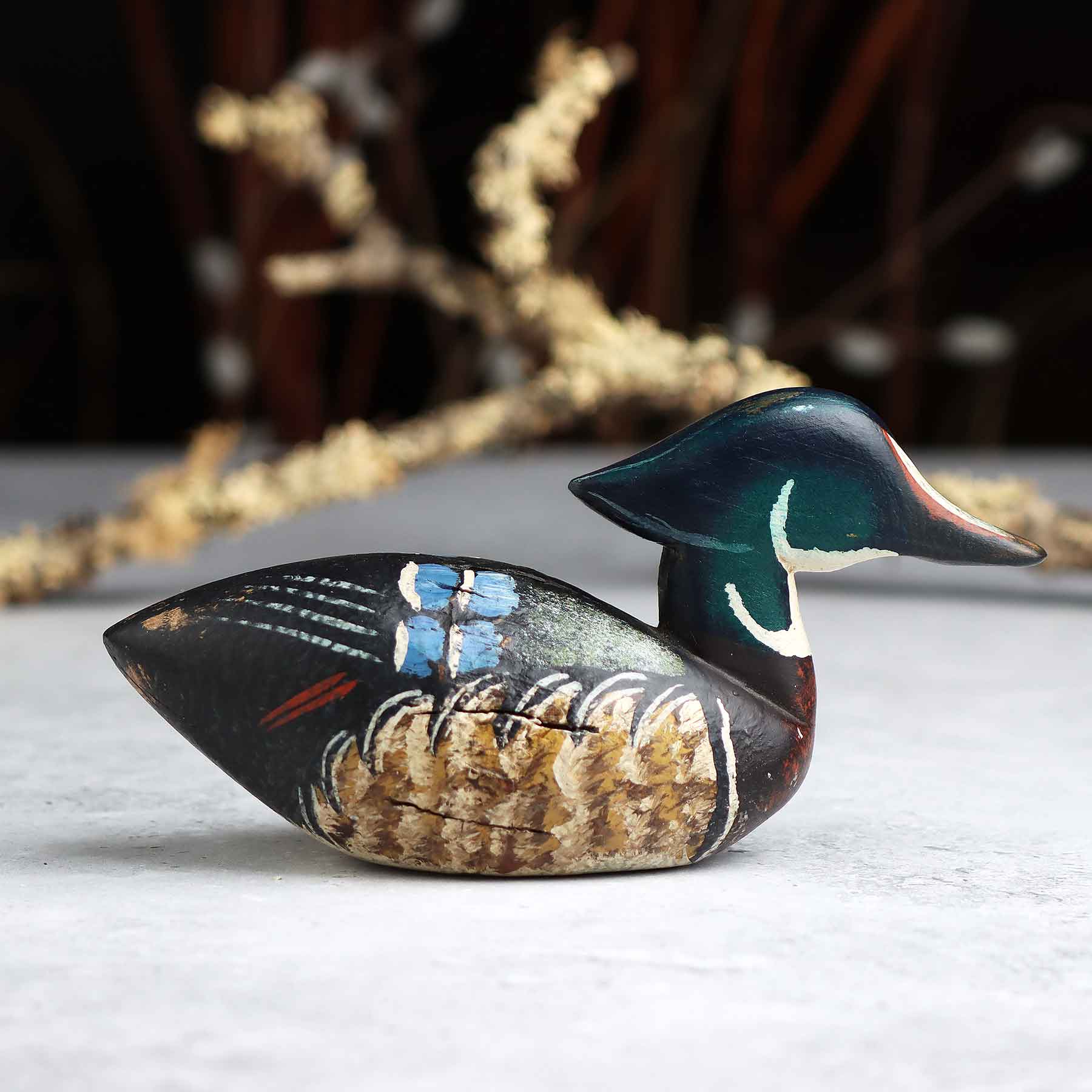 Mini Wood Duck Decoy