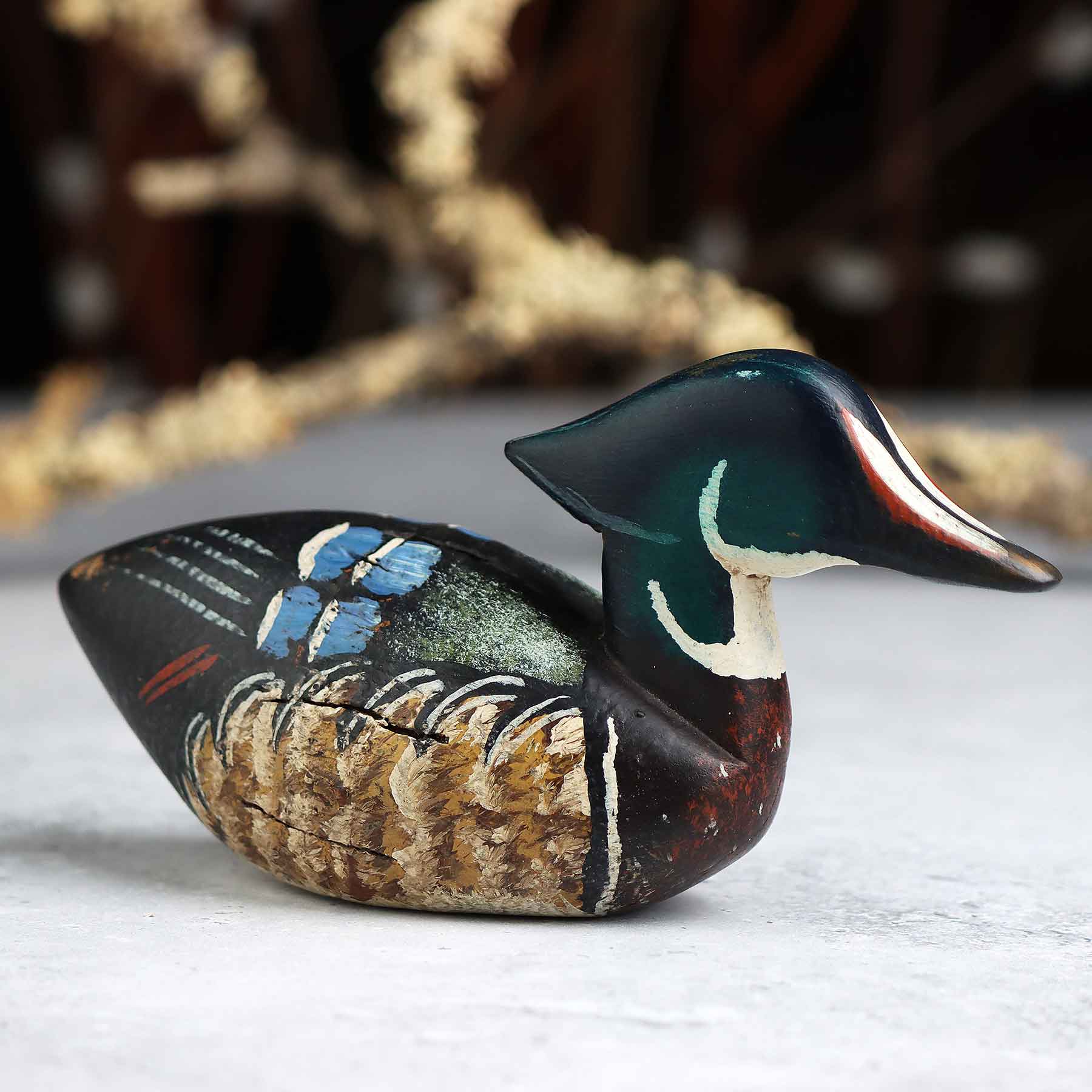 Mini Wood Duck Decoy