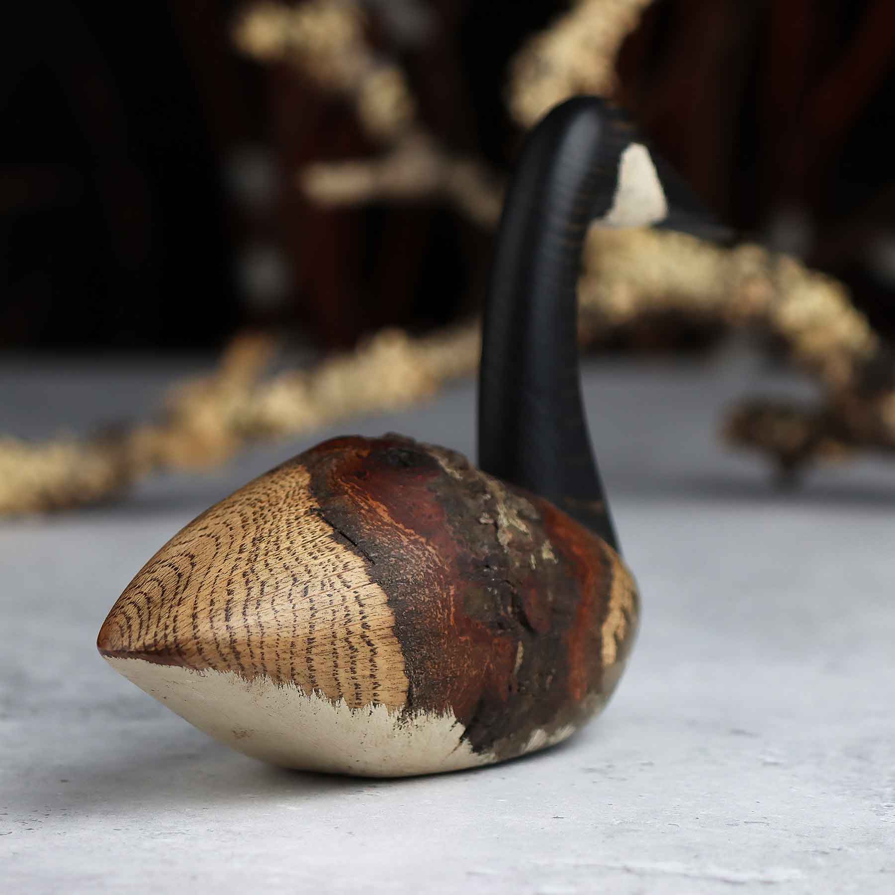 Mini Goose Decoy in Elm