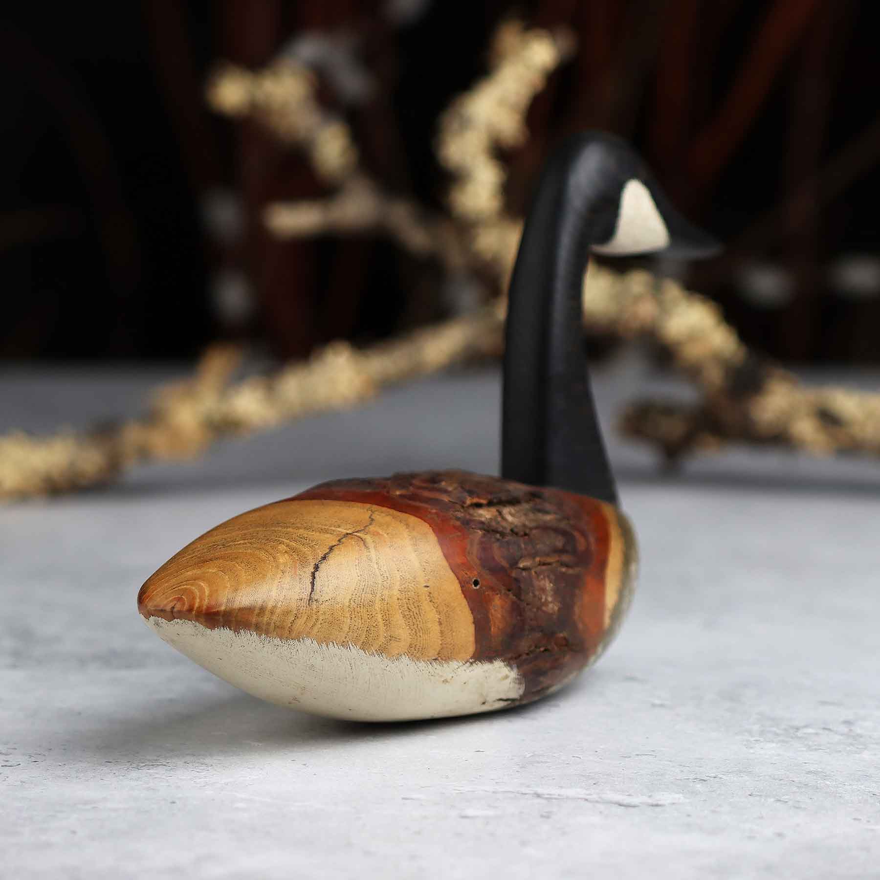 Mini Goose Decoy in Elm