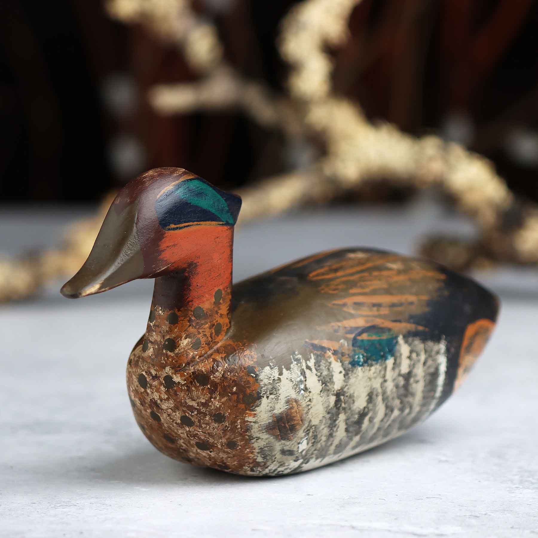 Mini Wood Duck Decoy