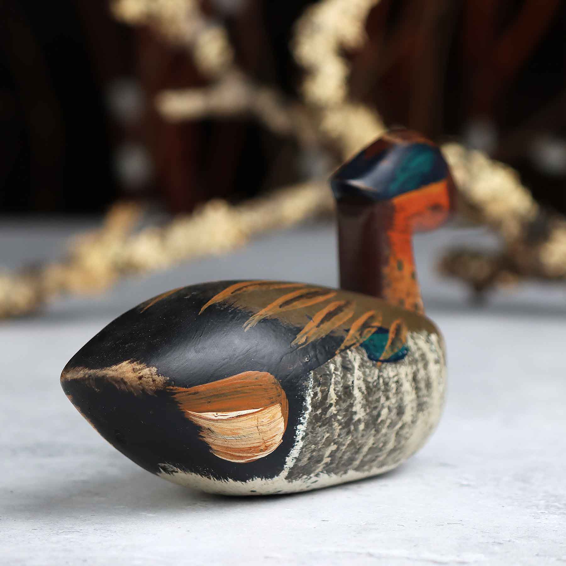 Mini Wood Duck Decoy