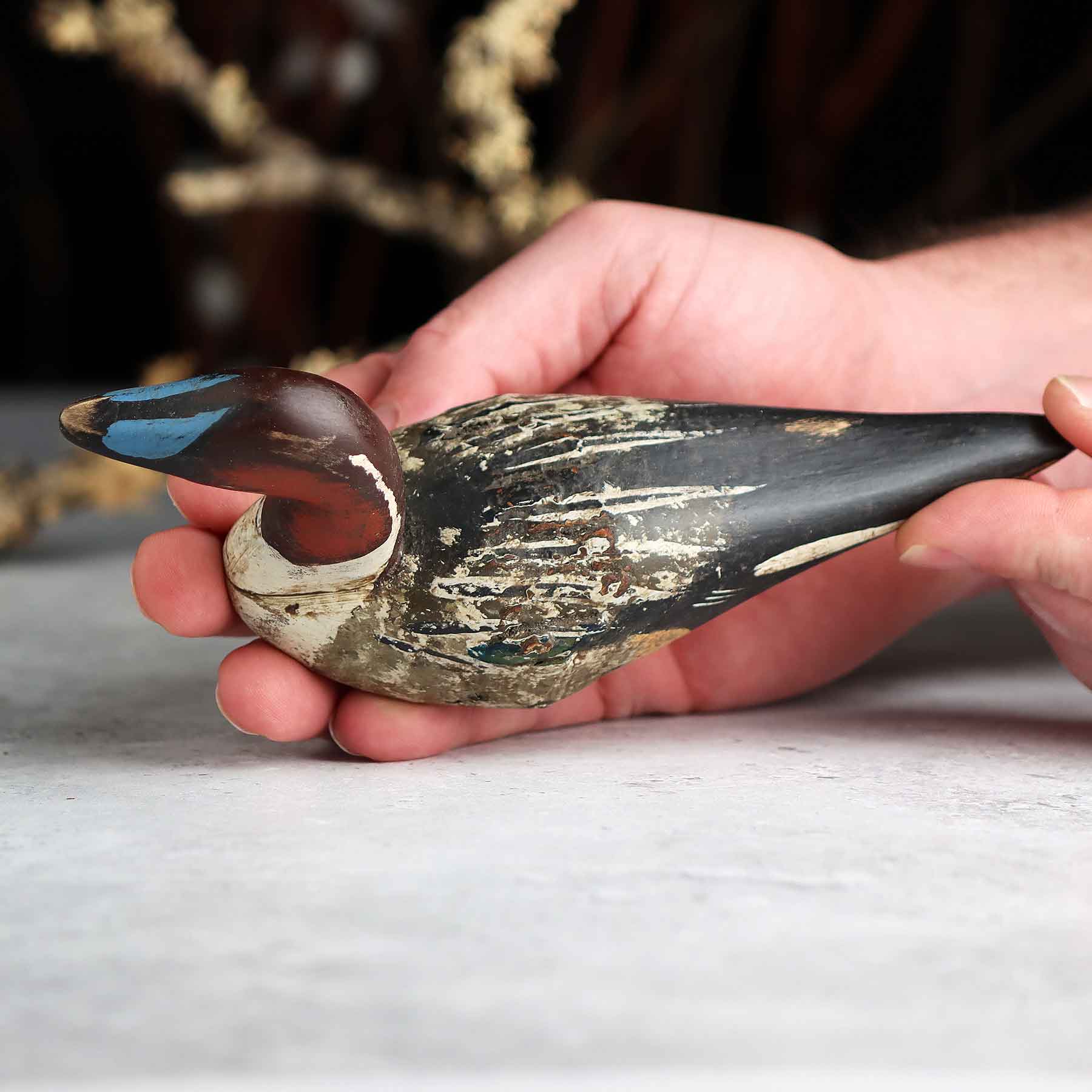 Mini Green-winged Teal Decoy