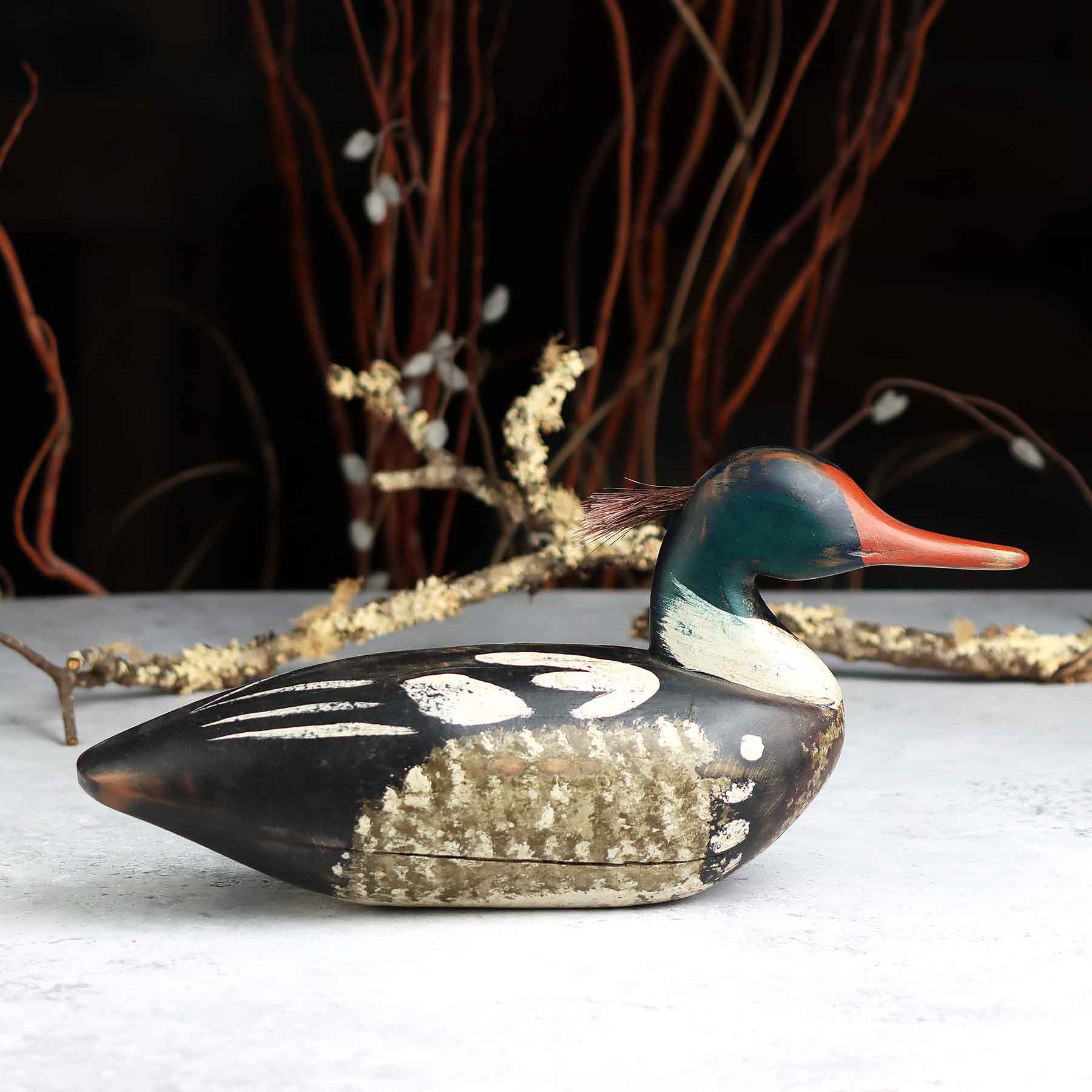 Merganser Decoy in Cedar