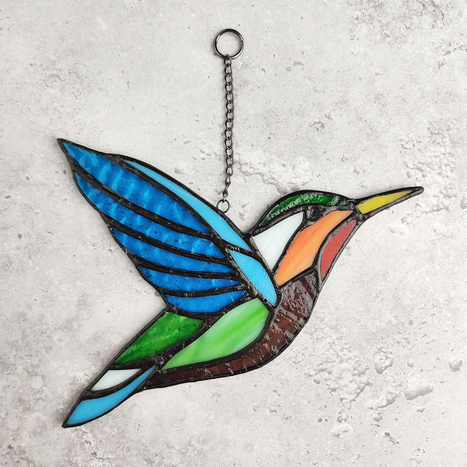 Stained Glass Hummingbird