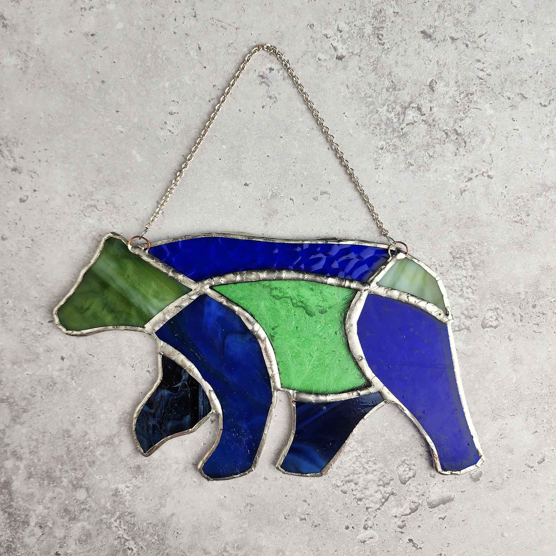 Stained Glass Bear