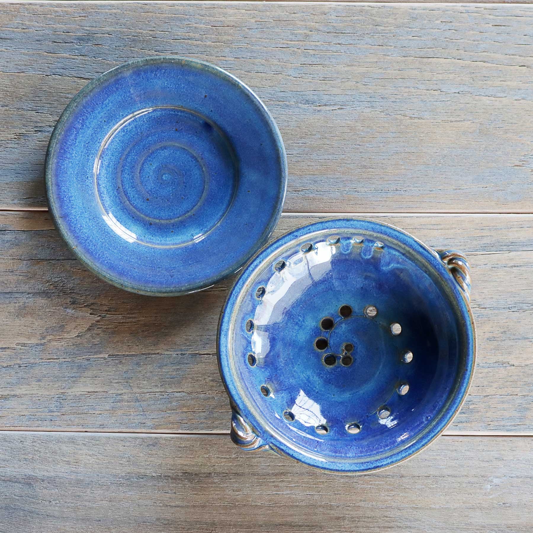 Petite Berry Bowl w/Plate Moody Blues