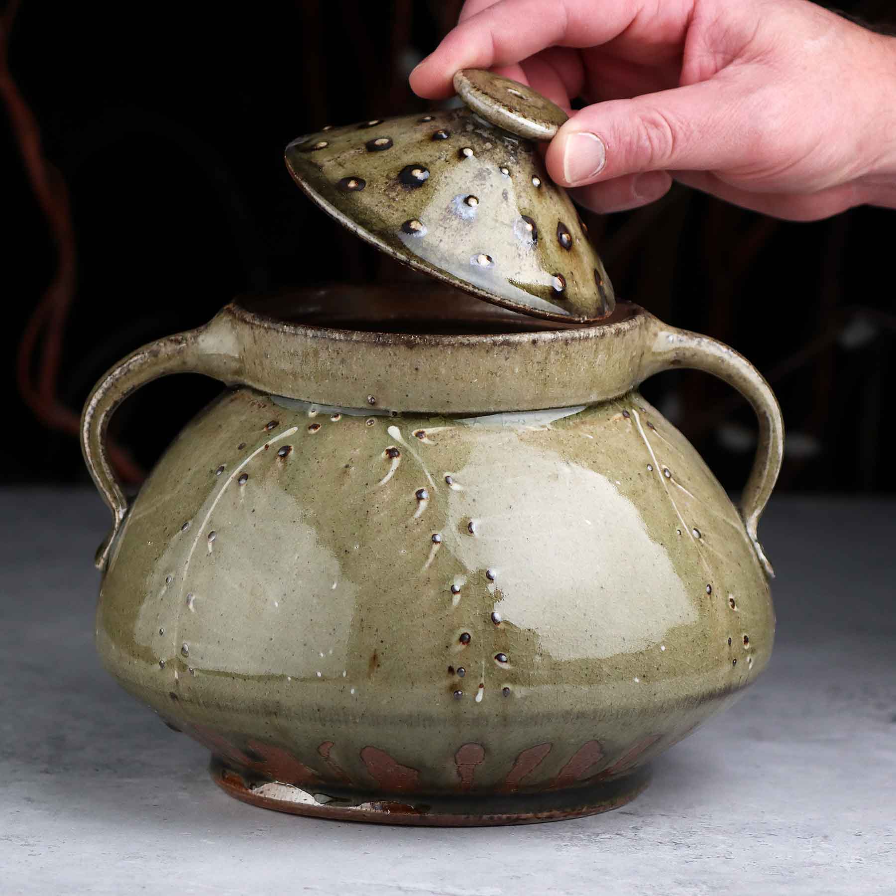 Wood-fired Lidded Jar