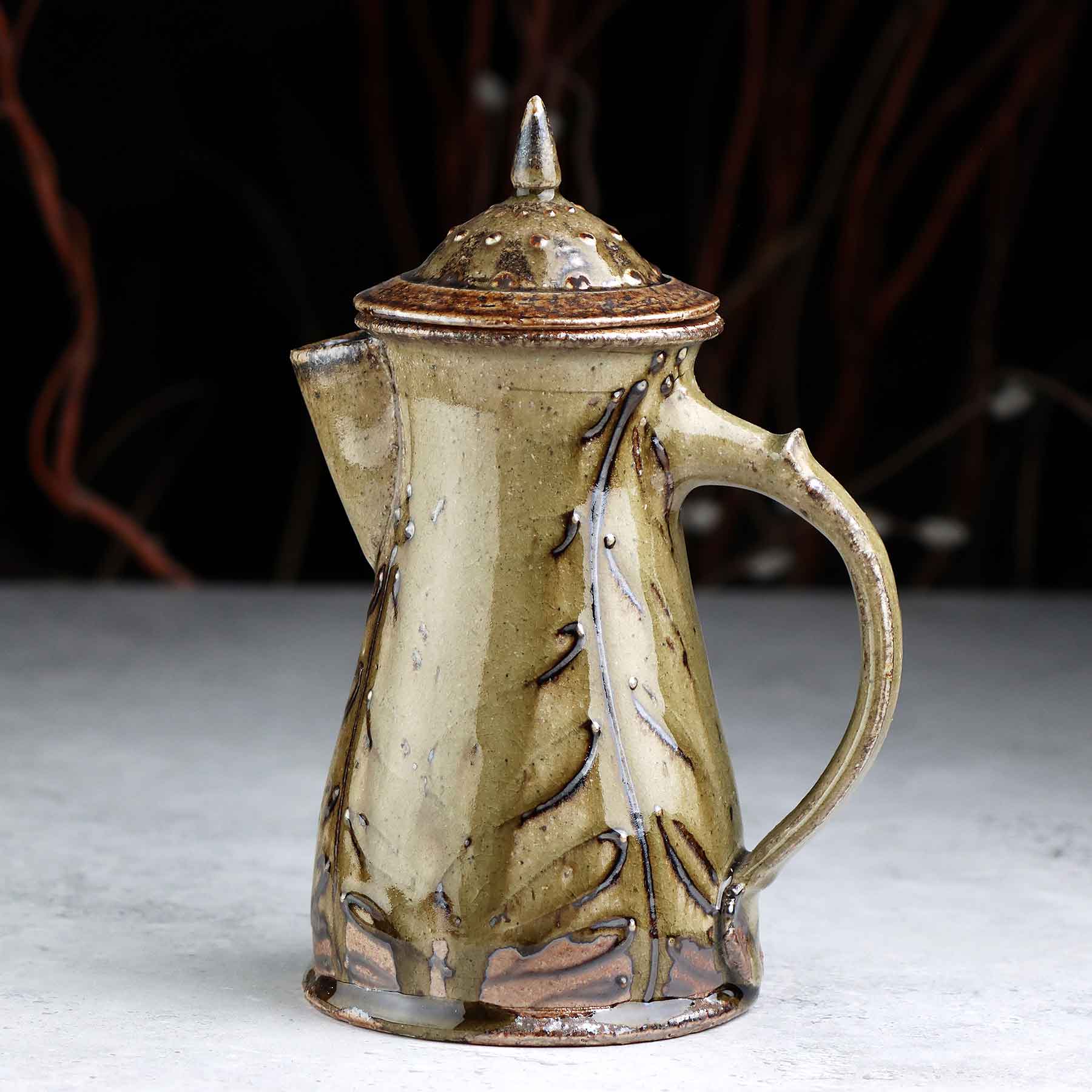 Salt-glazed Coffee Pot