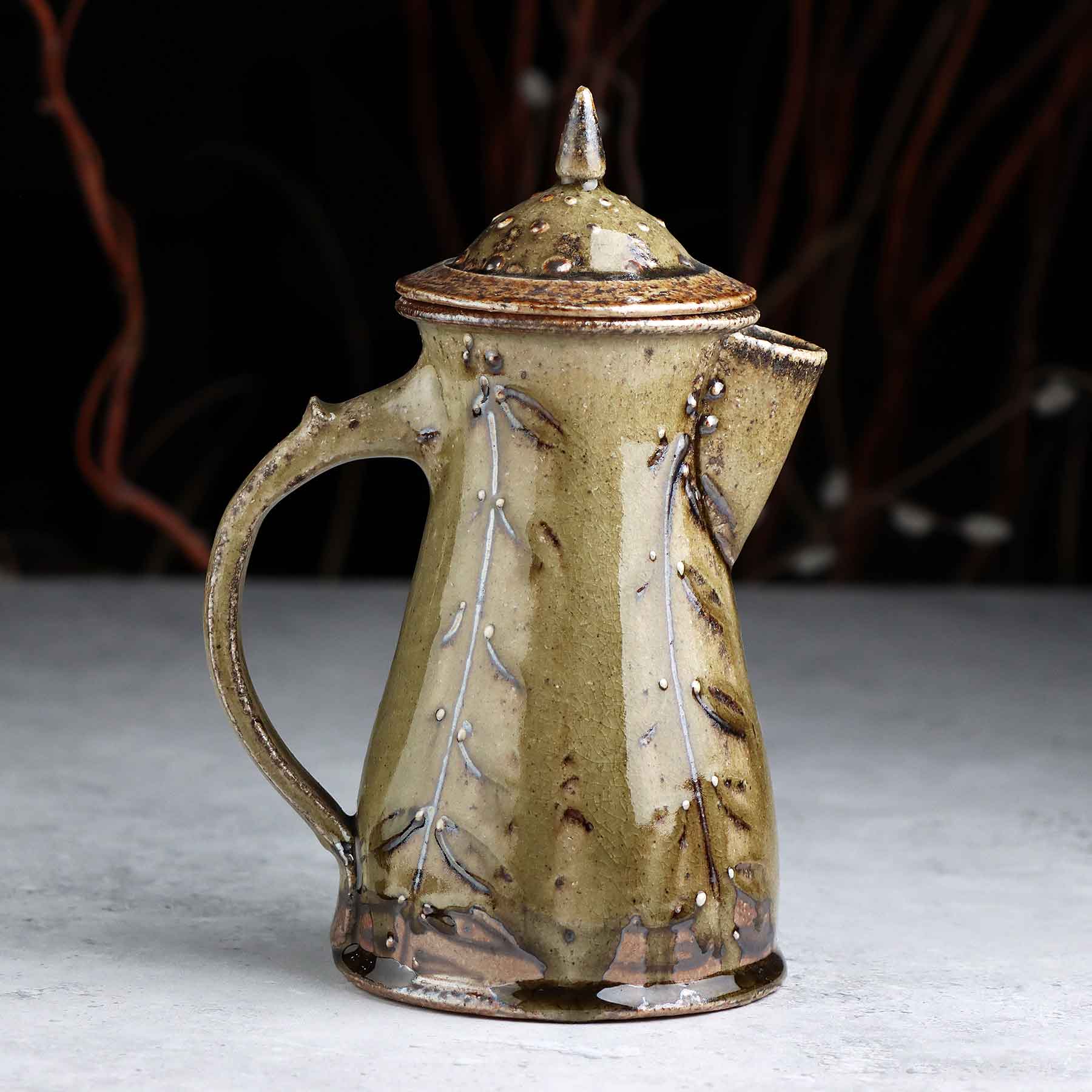 Salt-glazed Coffee Pot