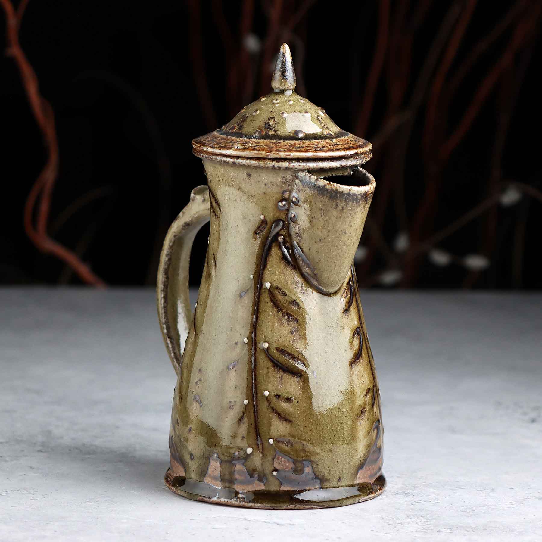 Salt-glazed Coffee Pot