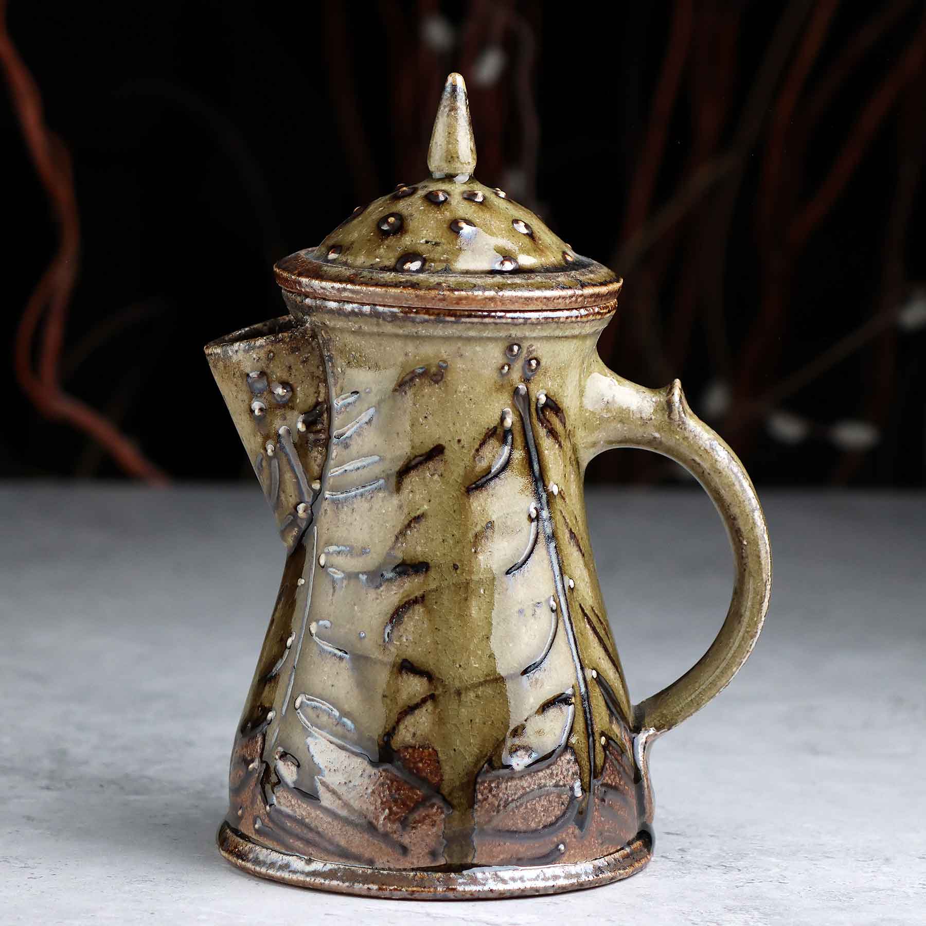 Salt-glazed Coffee Pot