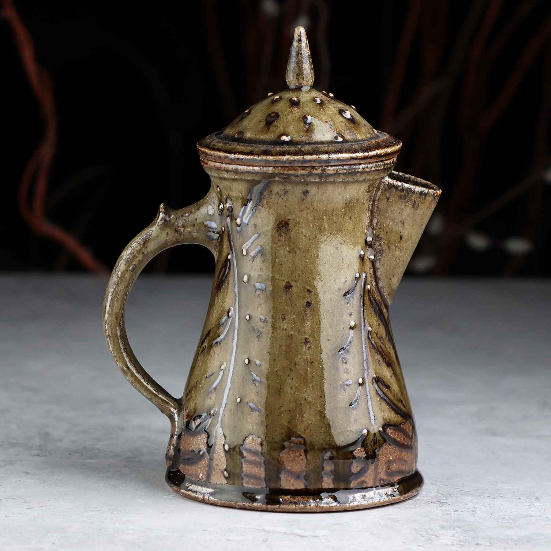 Salt-glazed Coffee Pot