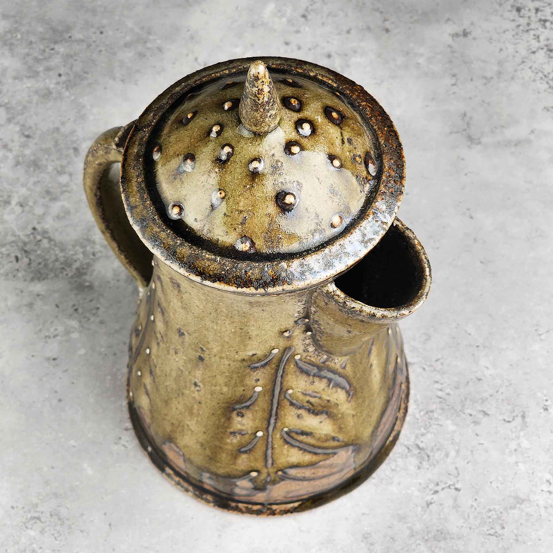 Salt-glazed Coffee Pot