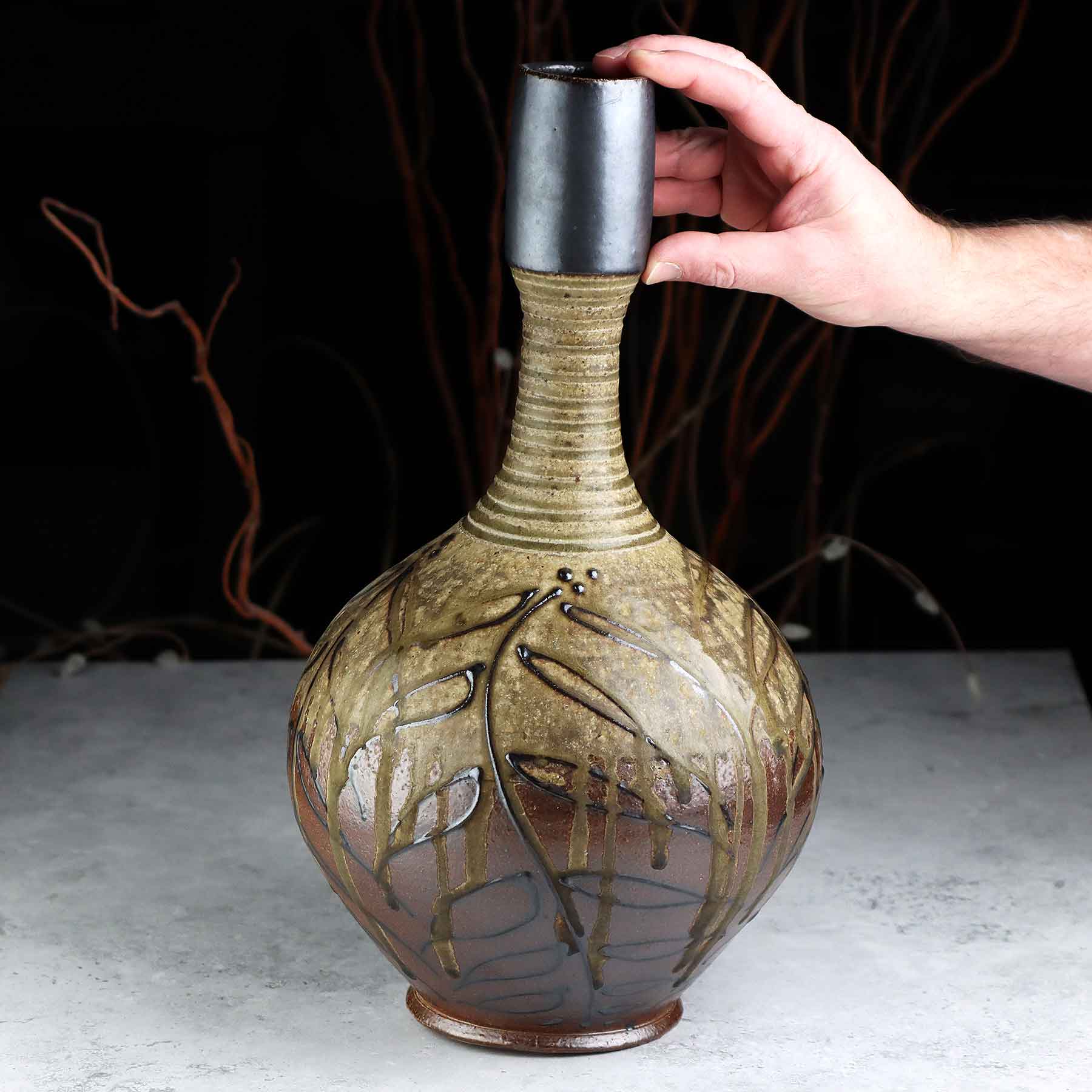 On sale Wood-fired Bottle/ Vase