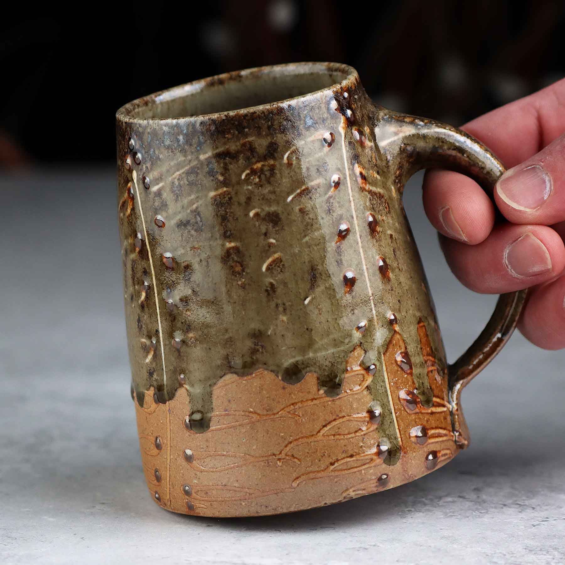 Wood-fired Salt-glazed Mug