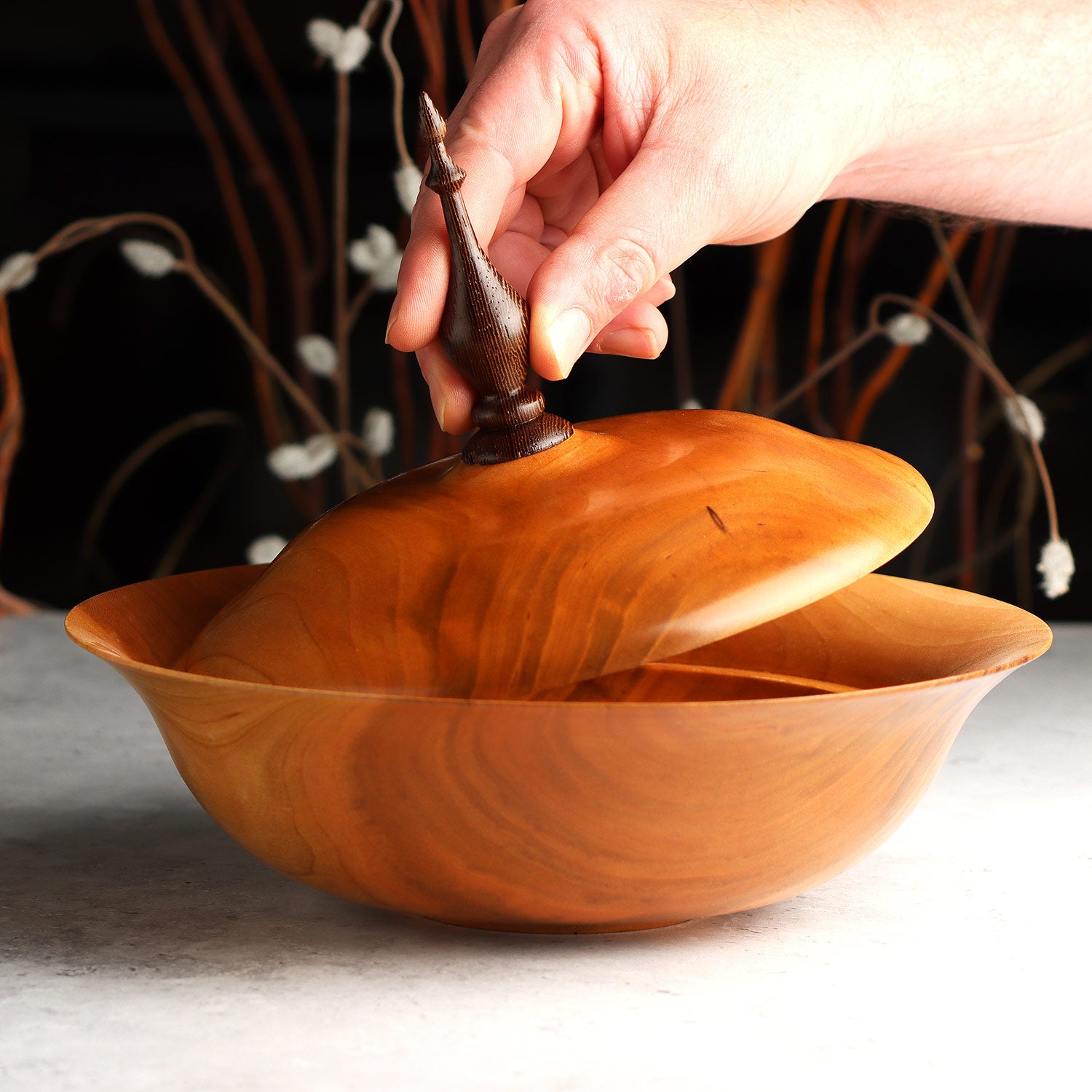 Cherry Lidded Bowl