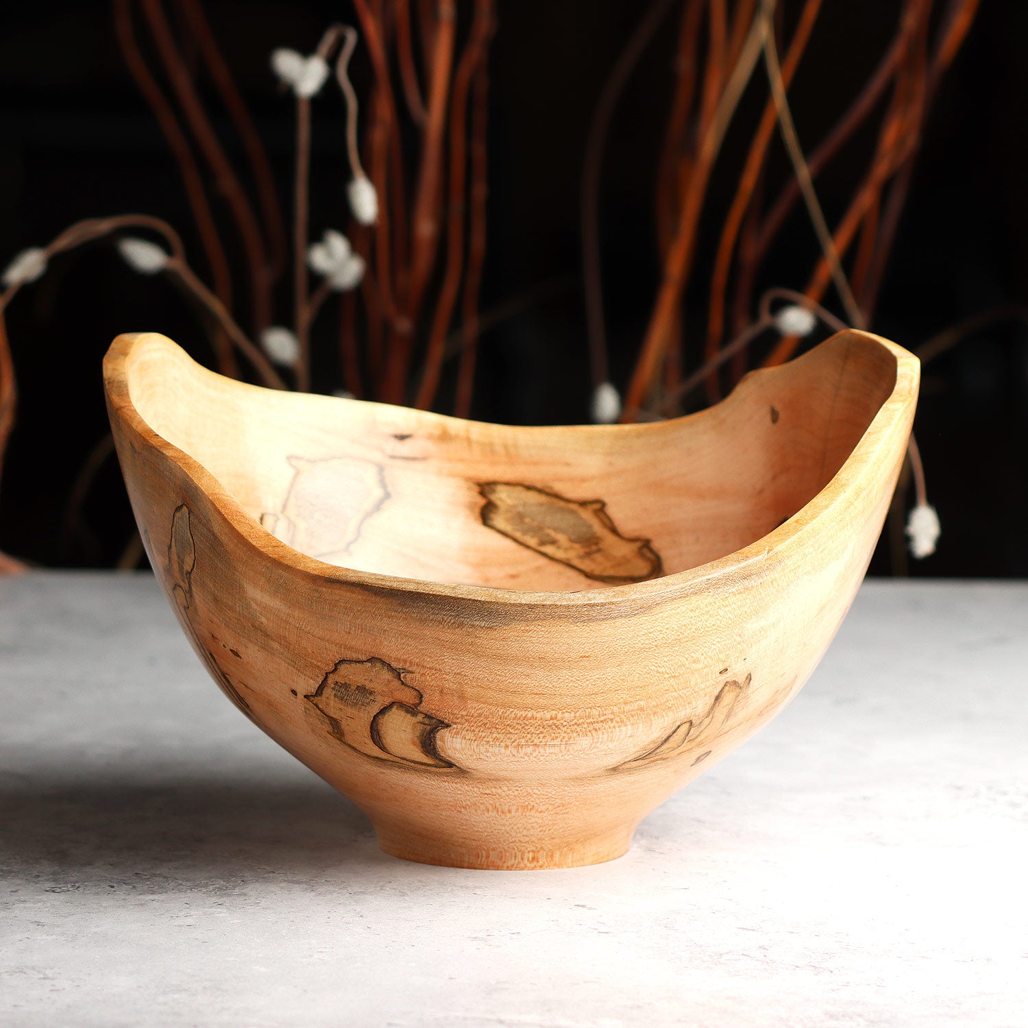 Oval Maple Bowl