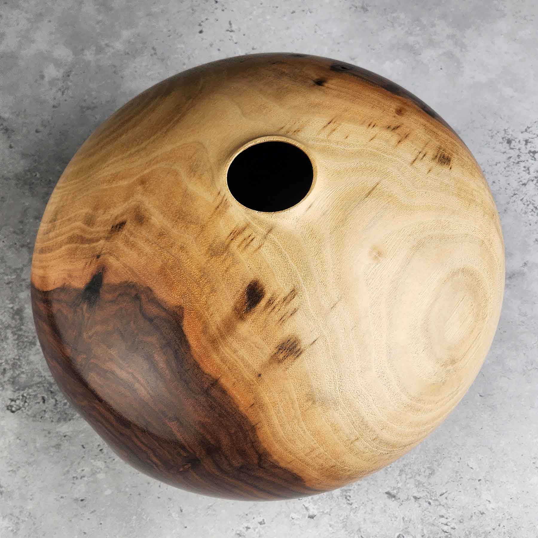 Hand-Turned Walnut Vase