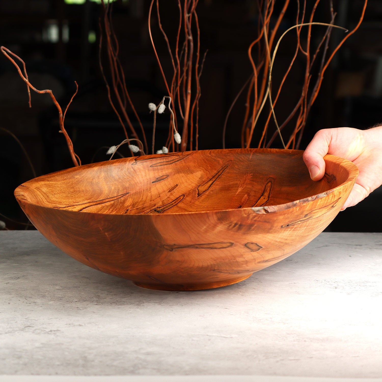 Ambrosia Maple Bowl With A Slight Raw Edge