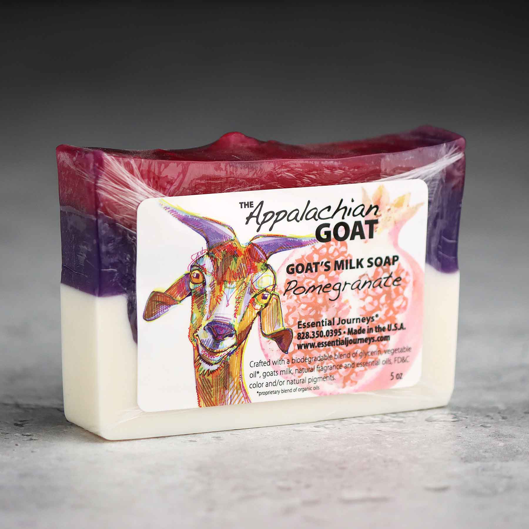 Pomegranate Goat's Milk Soap Slice