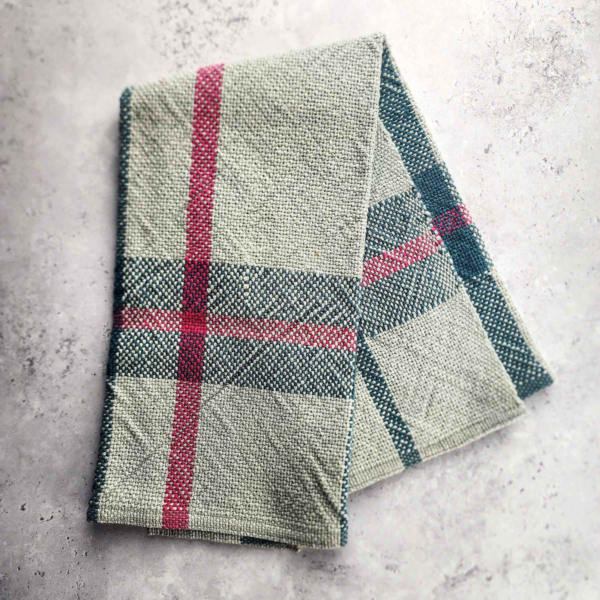 Gray, Blue, & Pink Hand Towel