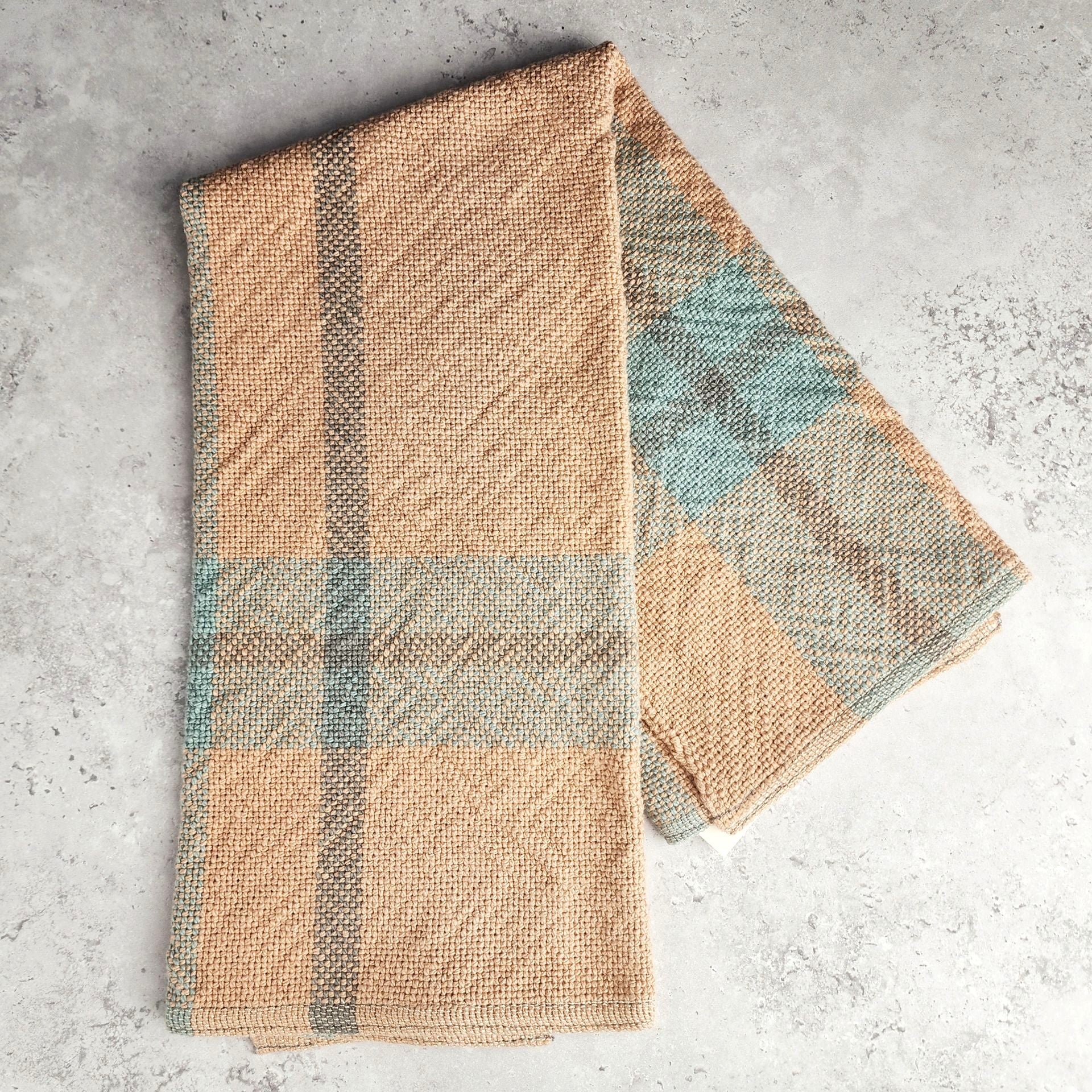 Pink & Blue Handmade Towel