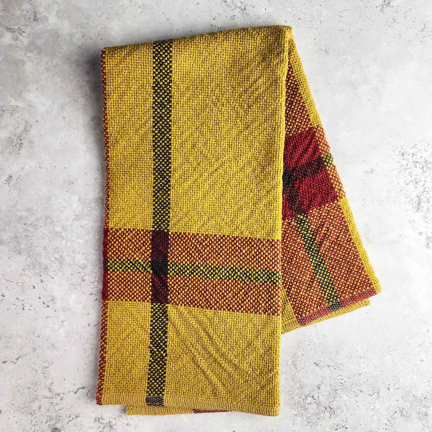 Golden-Yellow Handmade Towel