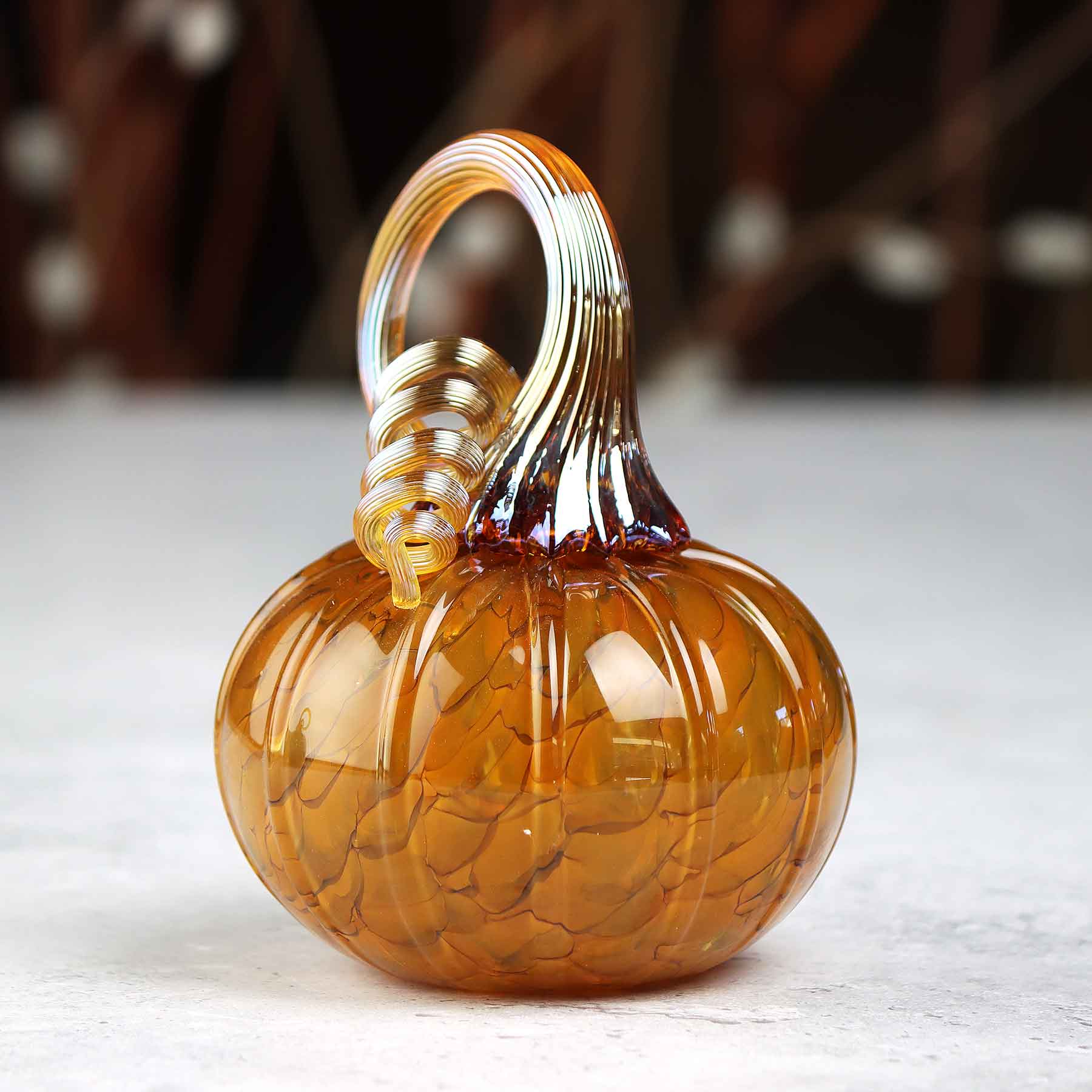 Glossy Gold Pumpkin