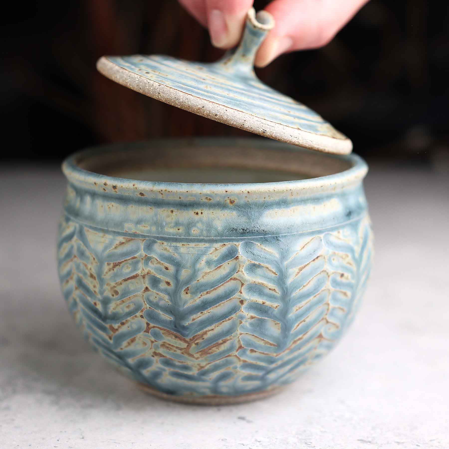 Small Herringbone Jar; Lba
