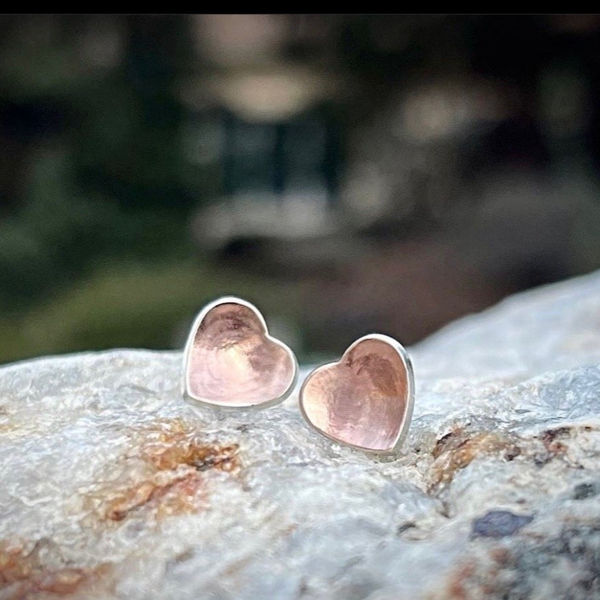 Silver & Gold Heart Earrings