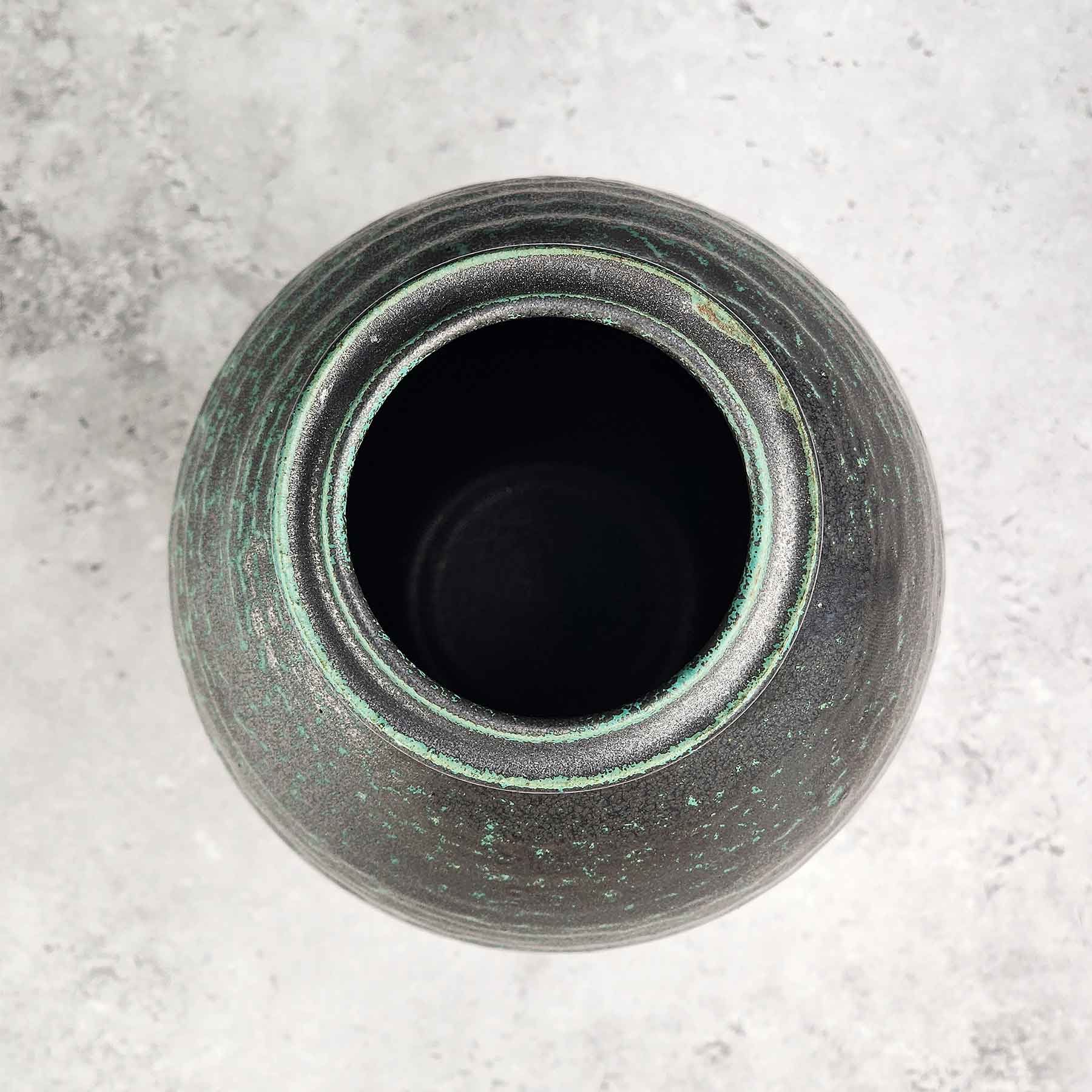 Textured Green Vase