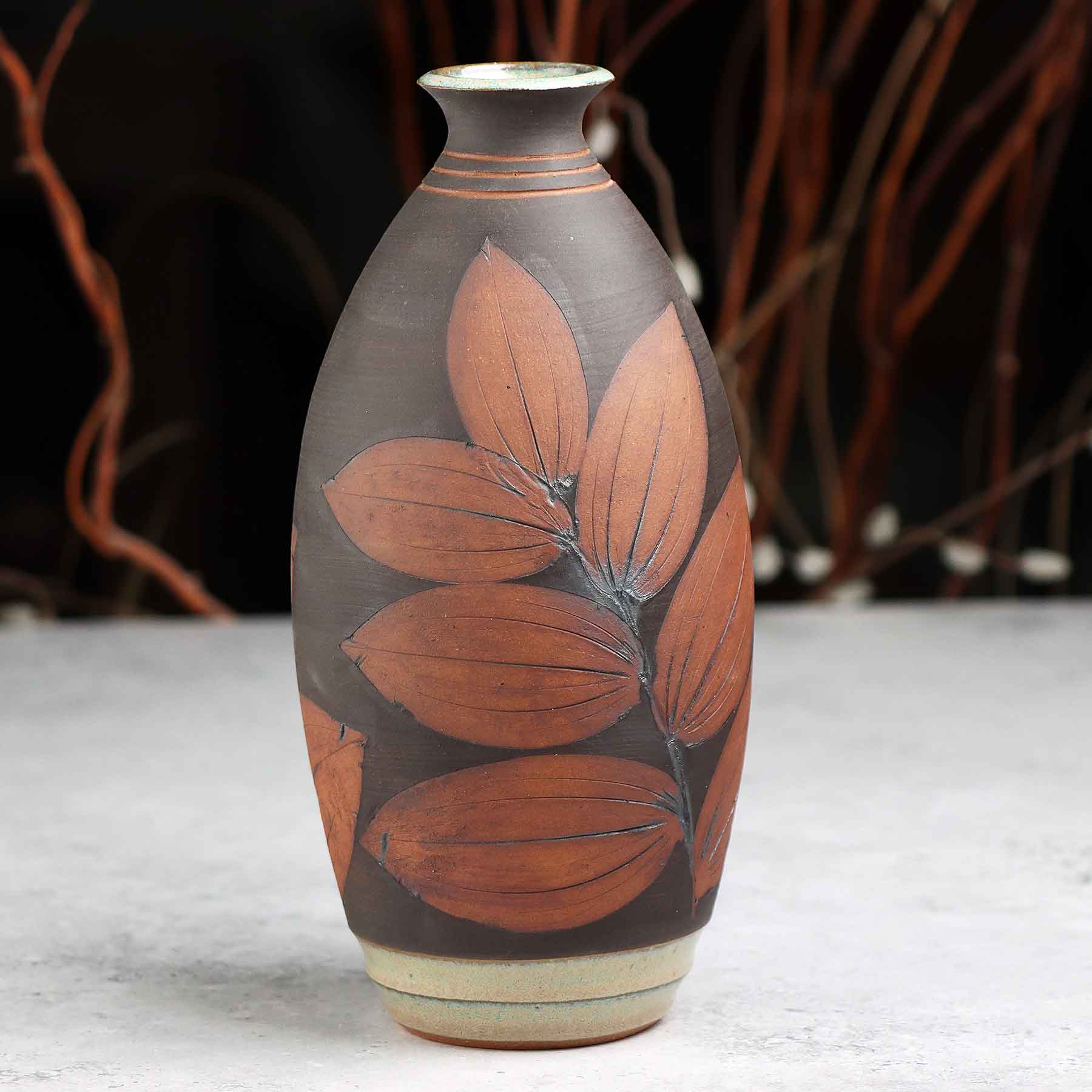 Botanical Relief Vase