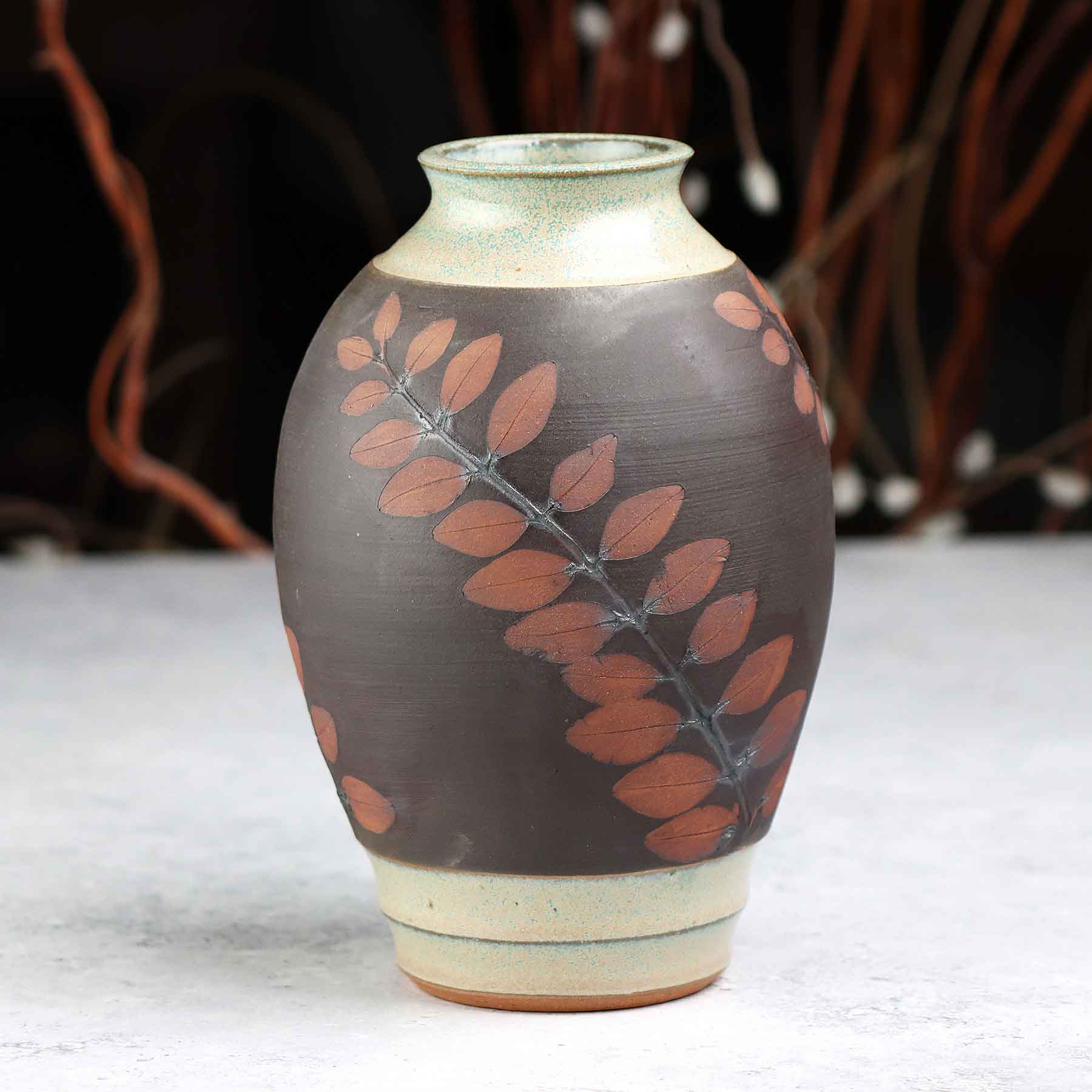 Botanical Relief Vase