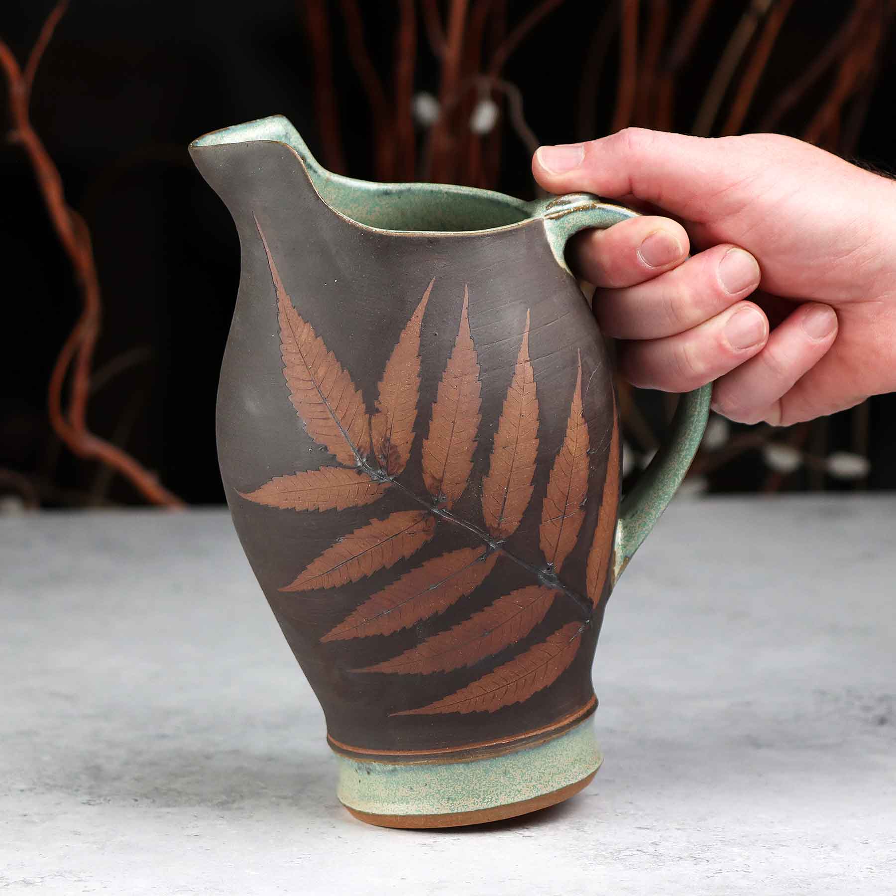 Botanical Relief Pitcher