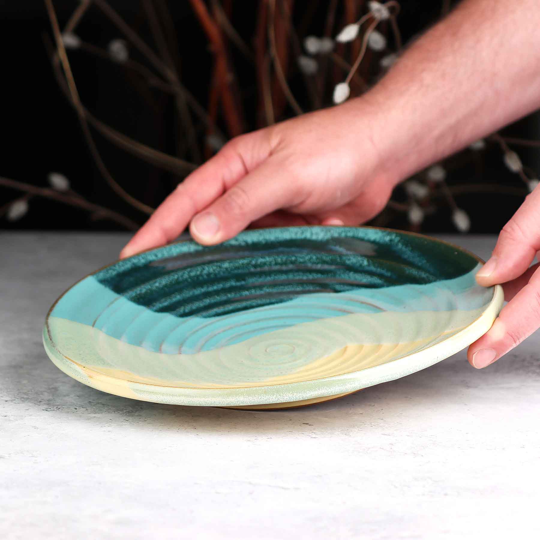 Flat Serving Bowl
