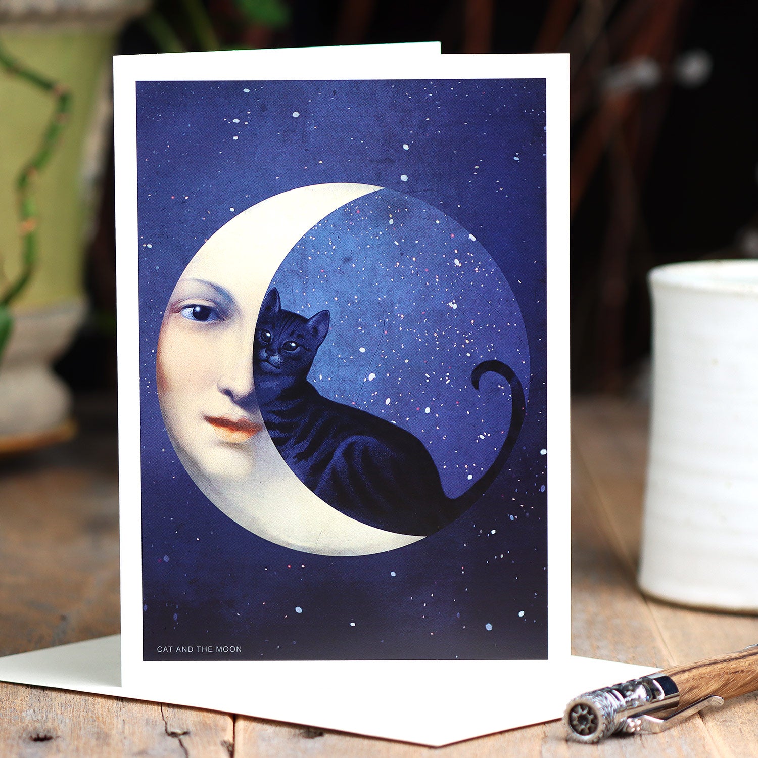 Cat and the Moon, 5X7