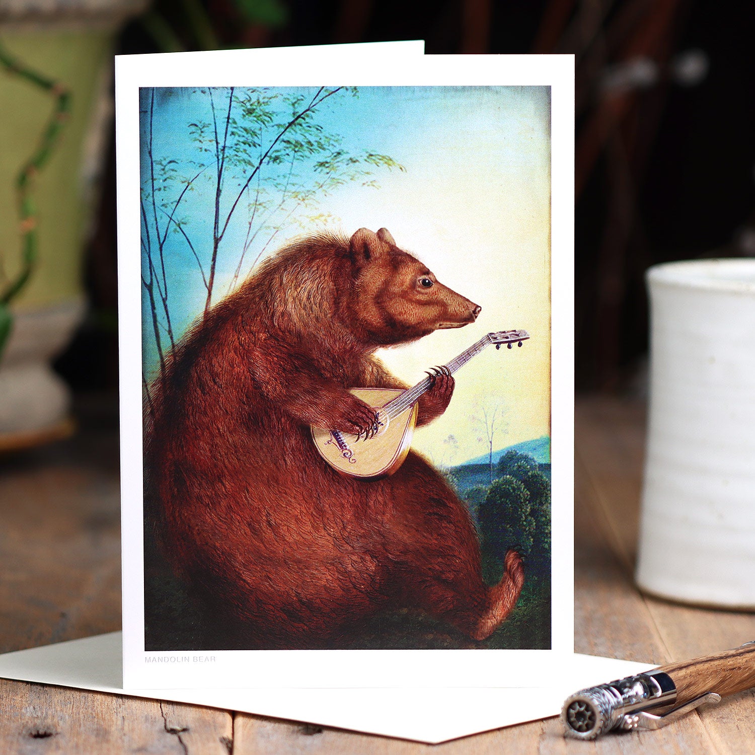 Mandolin Bear, 5X7