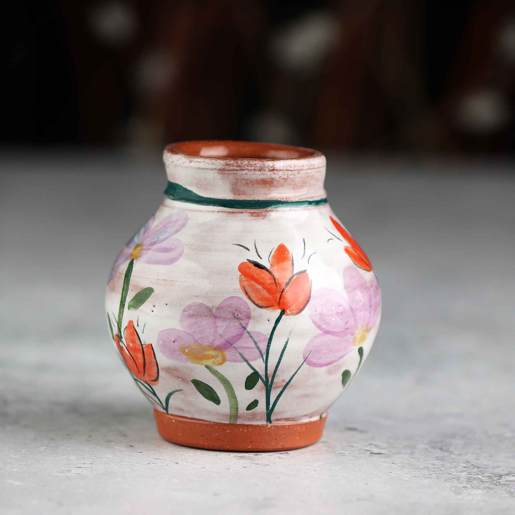 ドイツ製 Sawa Keramik サワケラミック Sgraffito Vase スグラッ