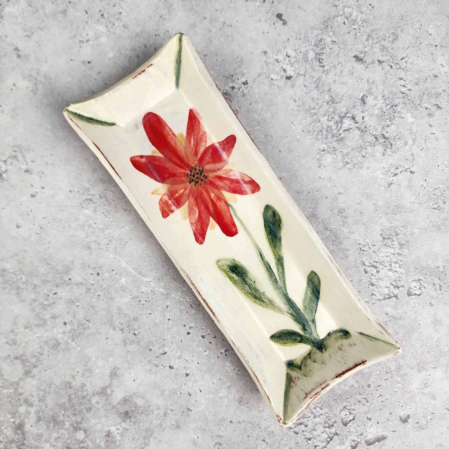 Painted Butter Dish