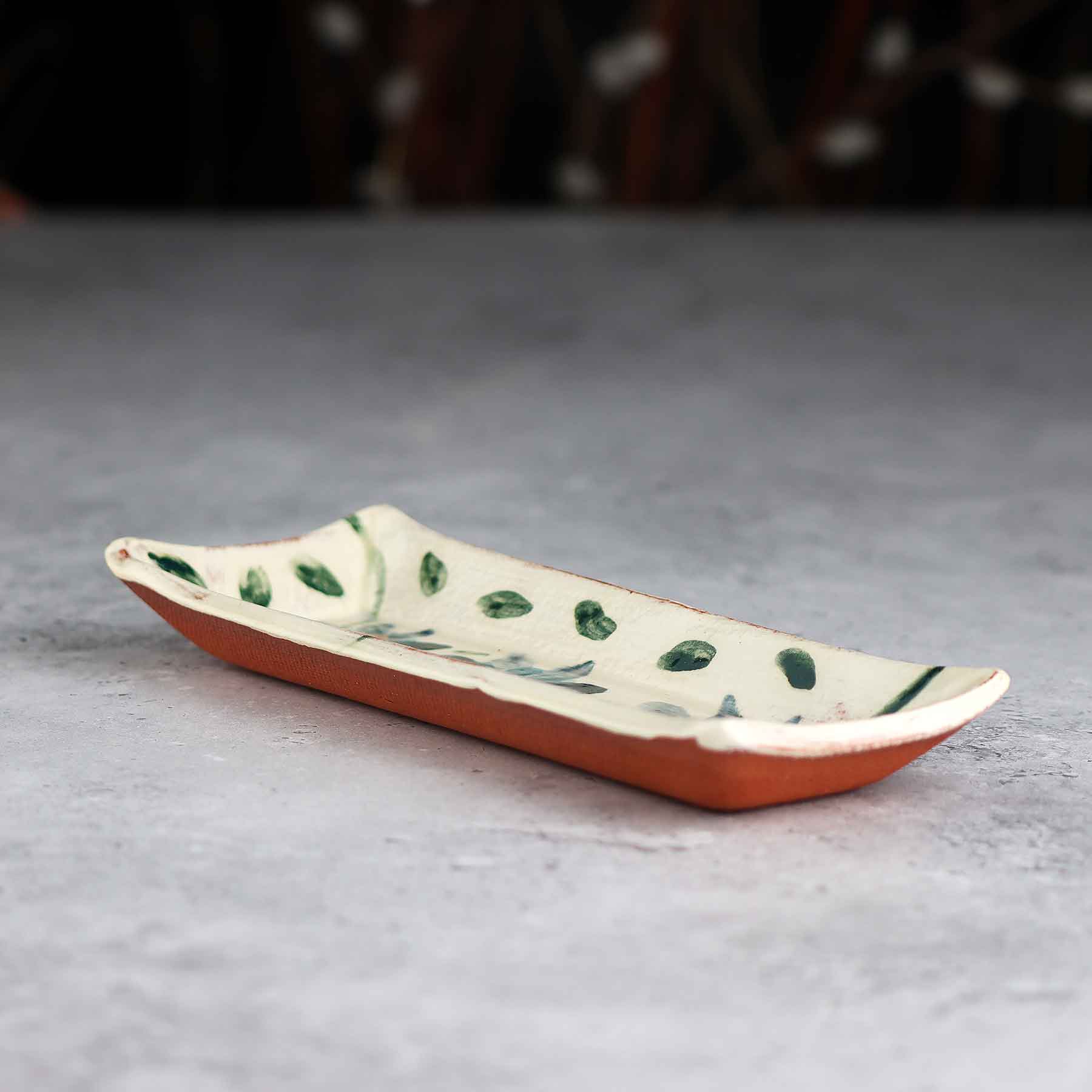 Painted Butter Dish