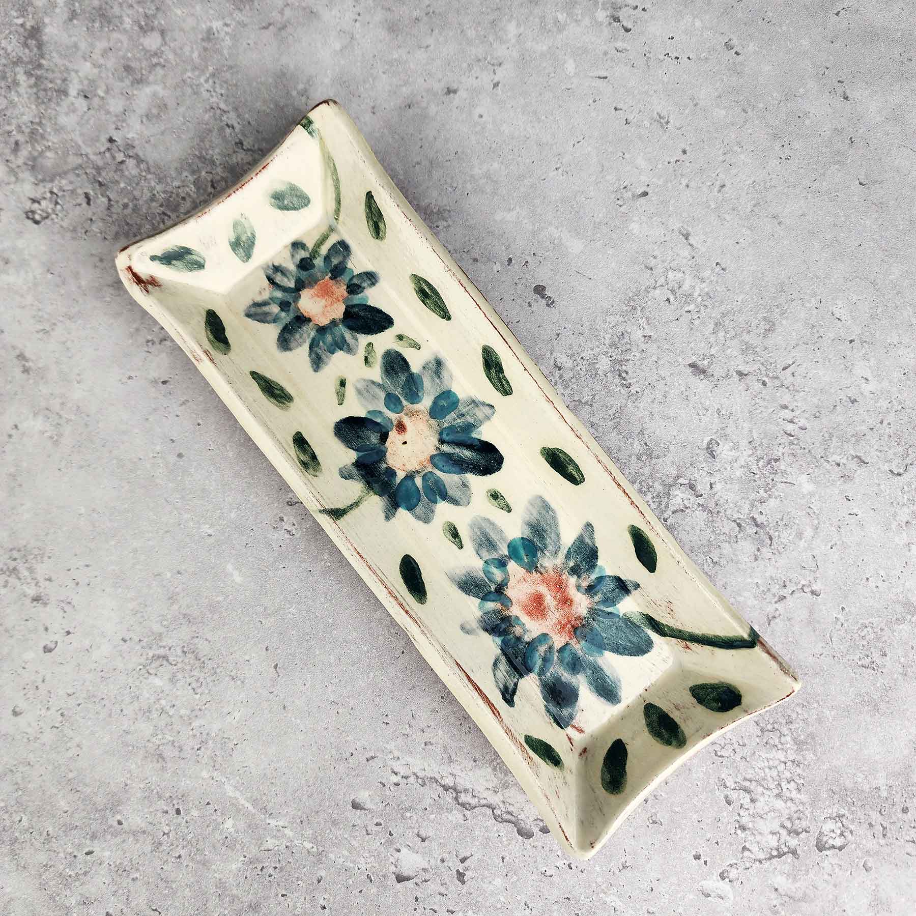 Painted Butter Dish