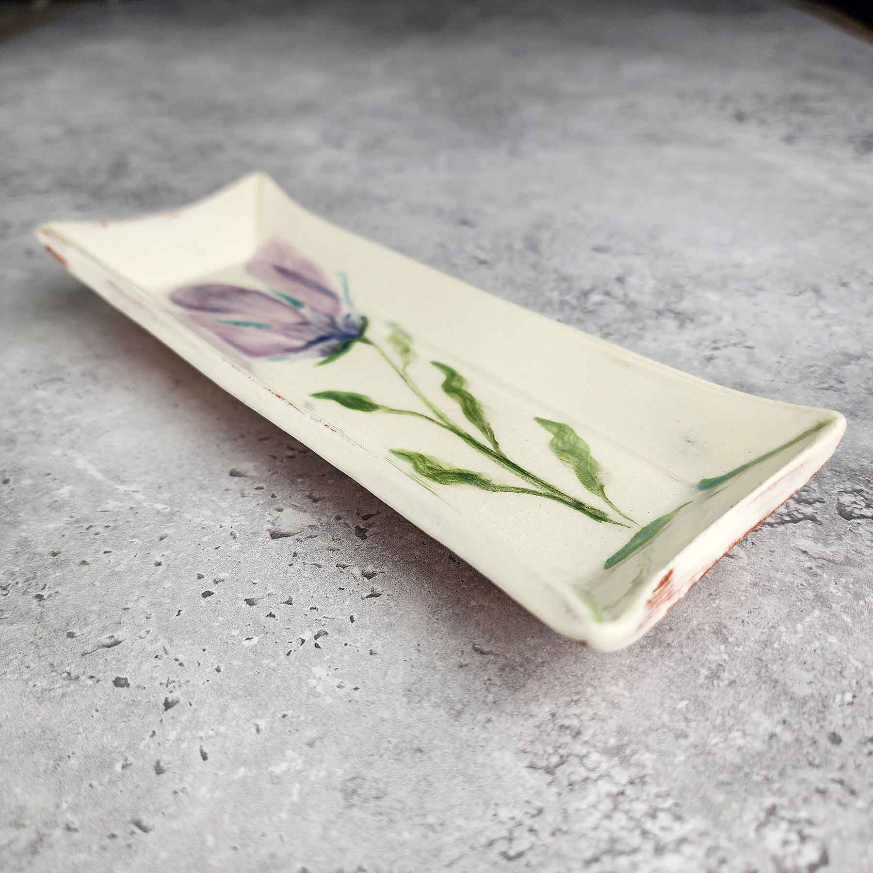 Painted Butter Dish