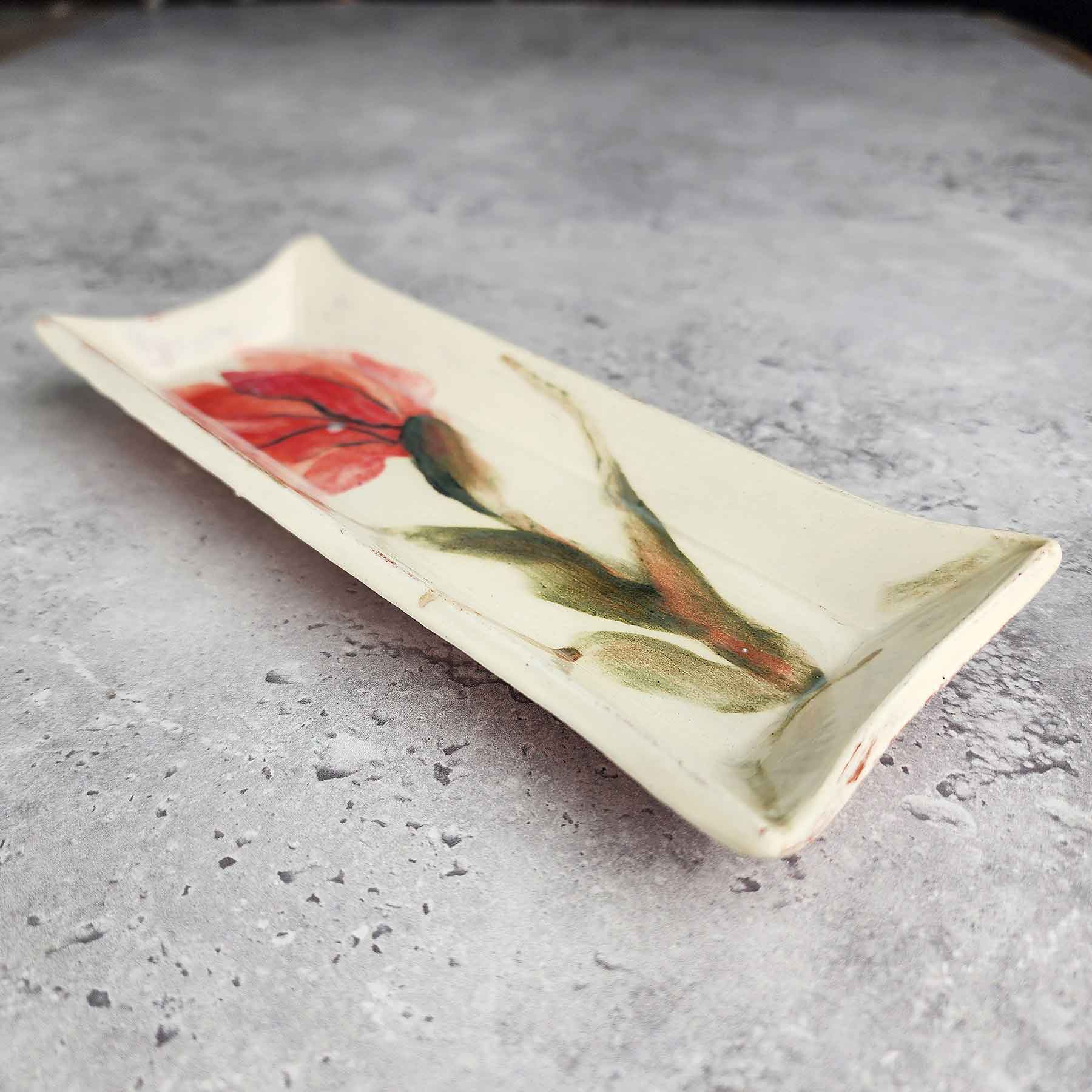 Painted Butter Dish