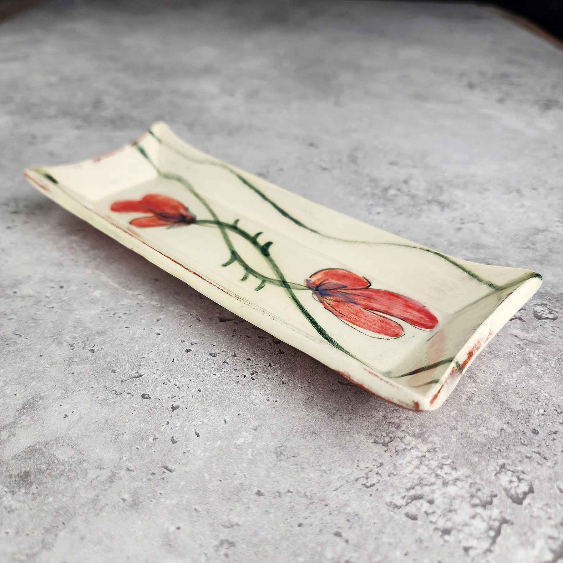 Painted Butter Dish