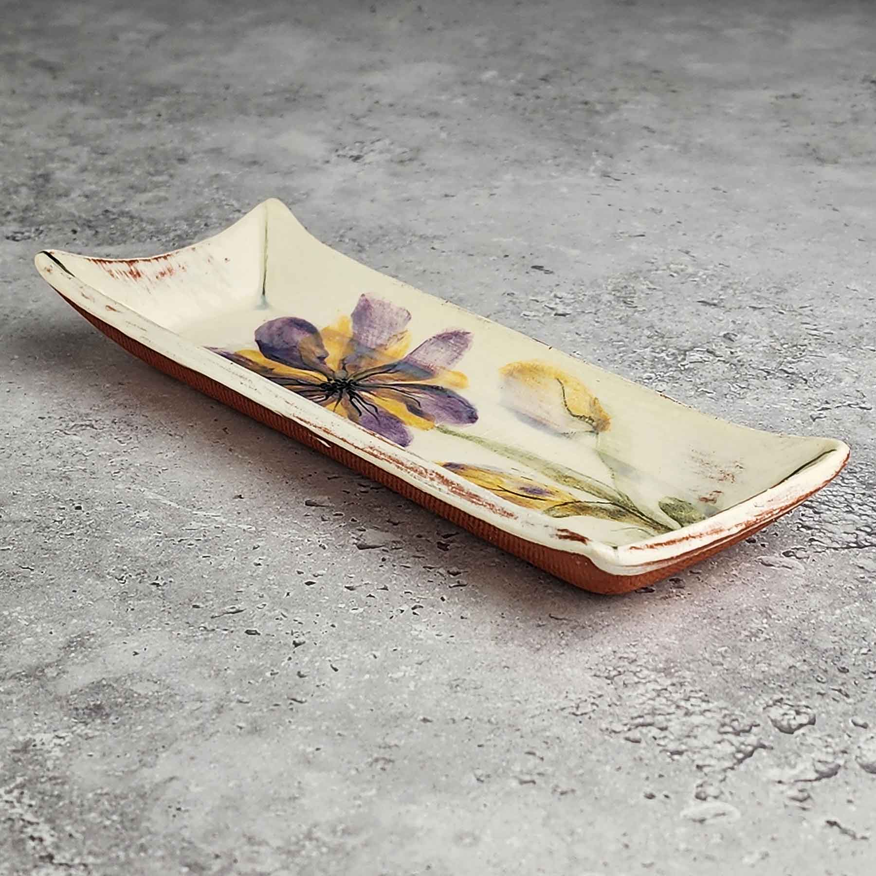 Painted Butter Dish