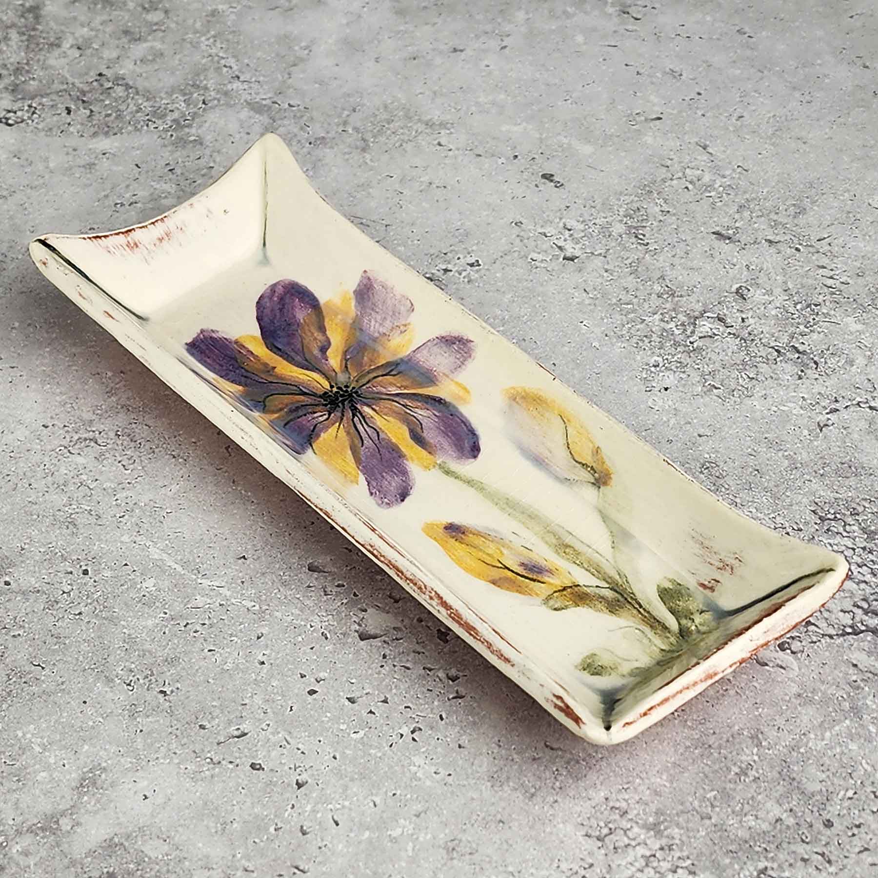 Painted Butter Dish