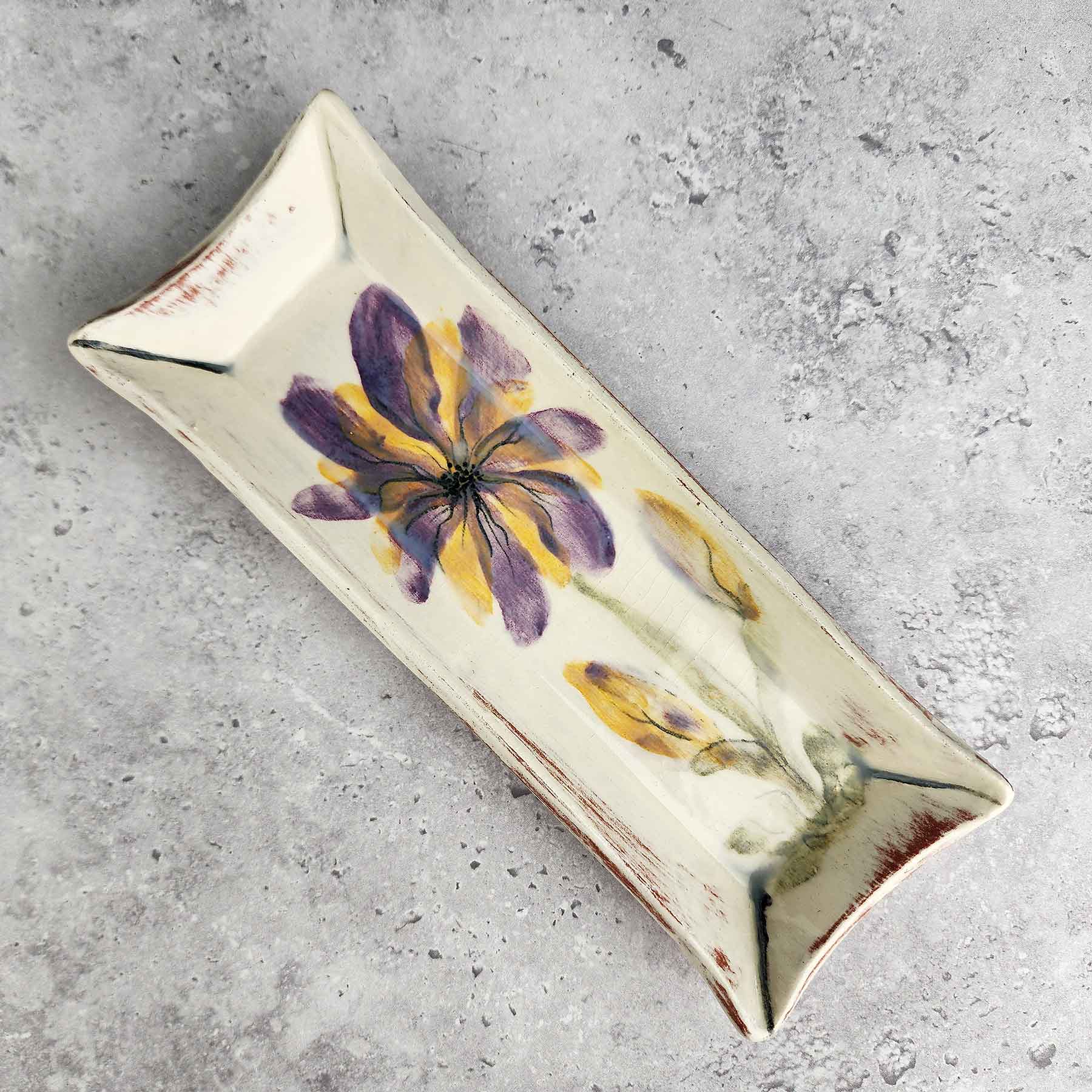 Painted Butter Dish