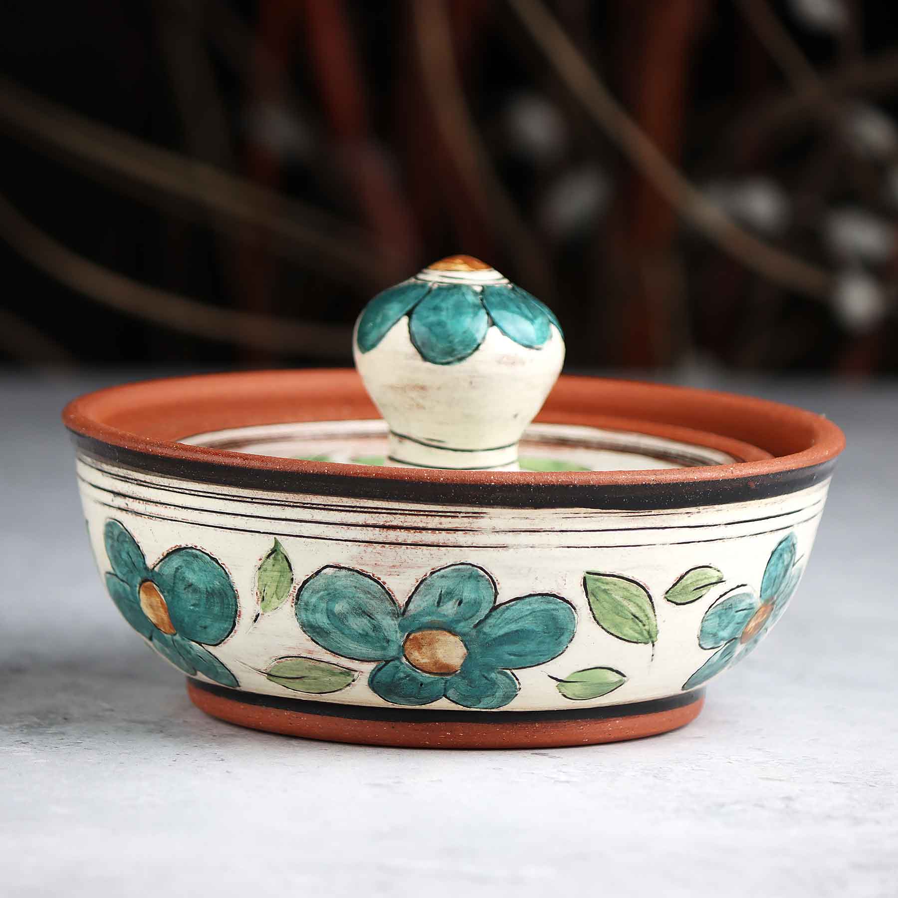 Brushwork Lidded Jar